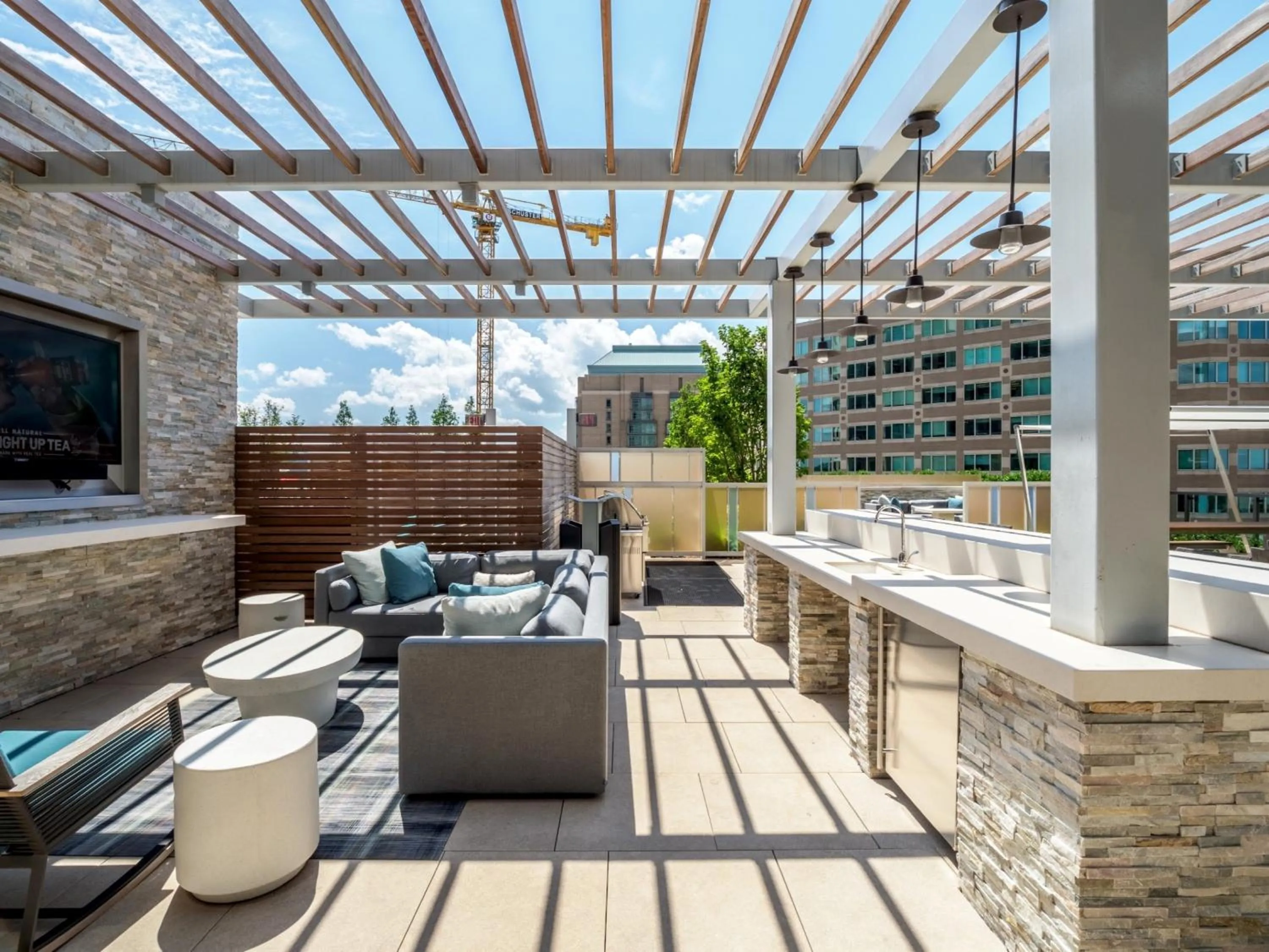 BBQ facilities in Global Luxury Suites at Reston Town Center