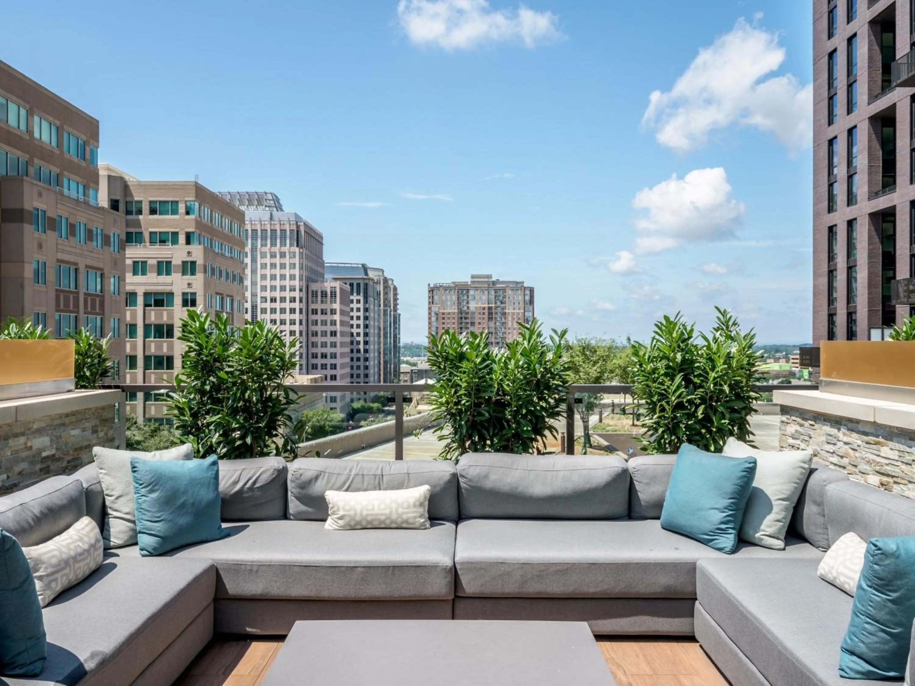 Property building in Global Luxury Suites at Reston Town Center