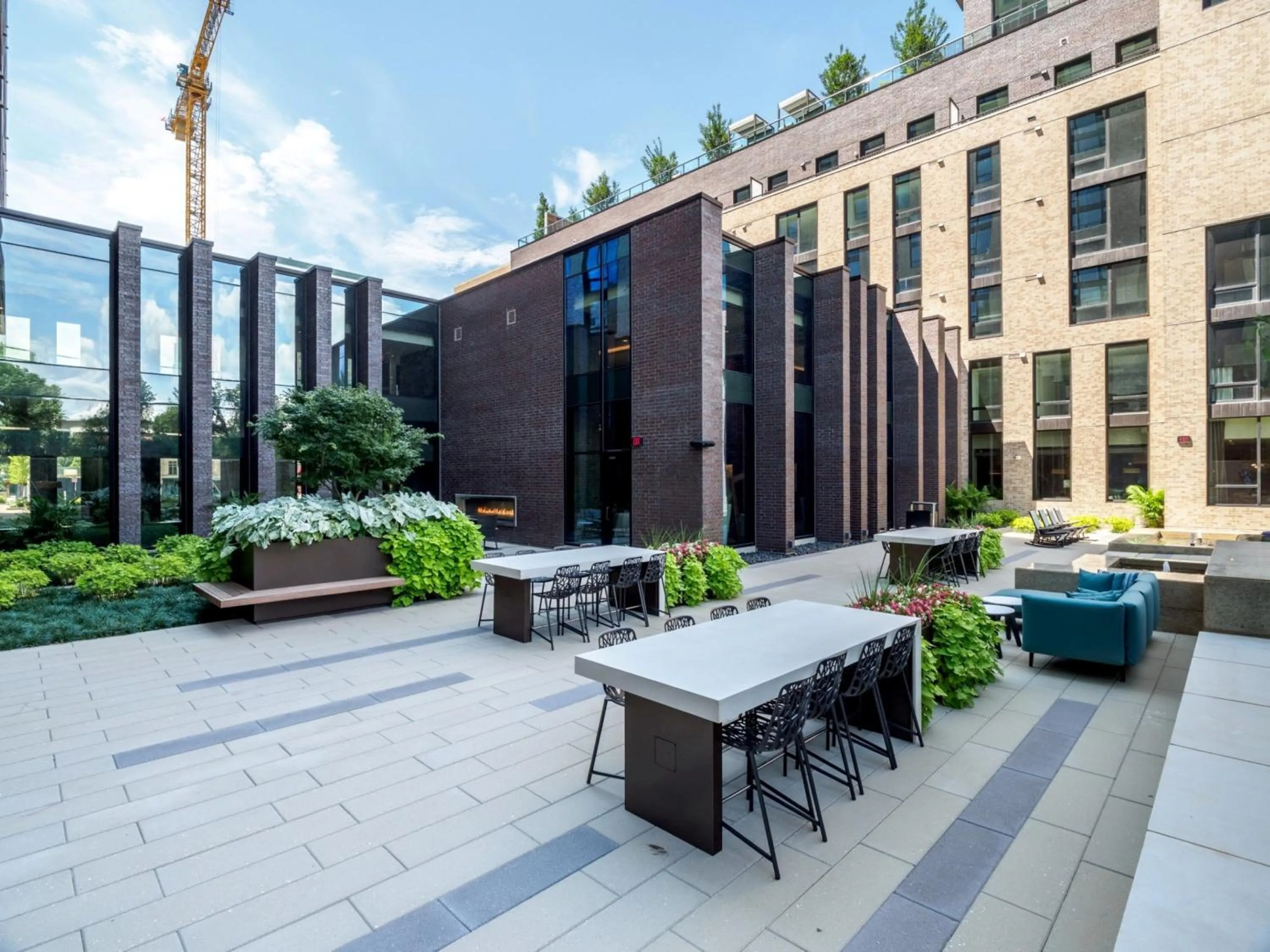 Patio in Global Luxury Suites at Reston Town Center