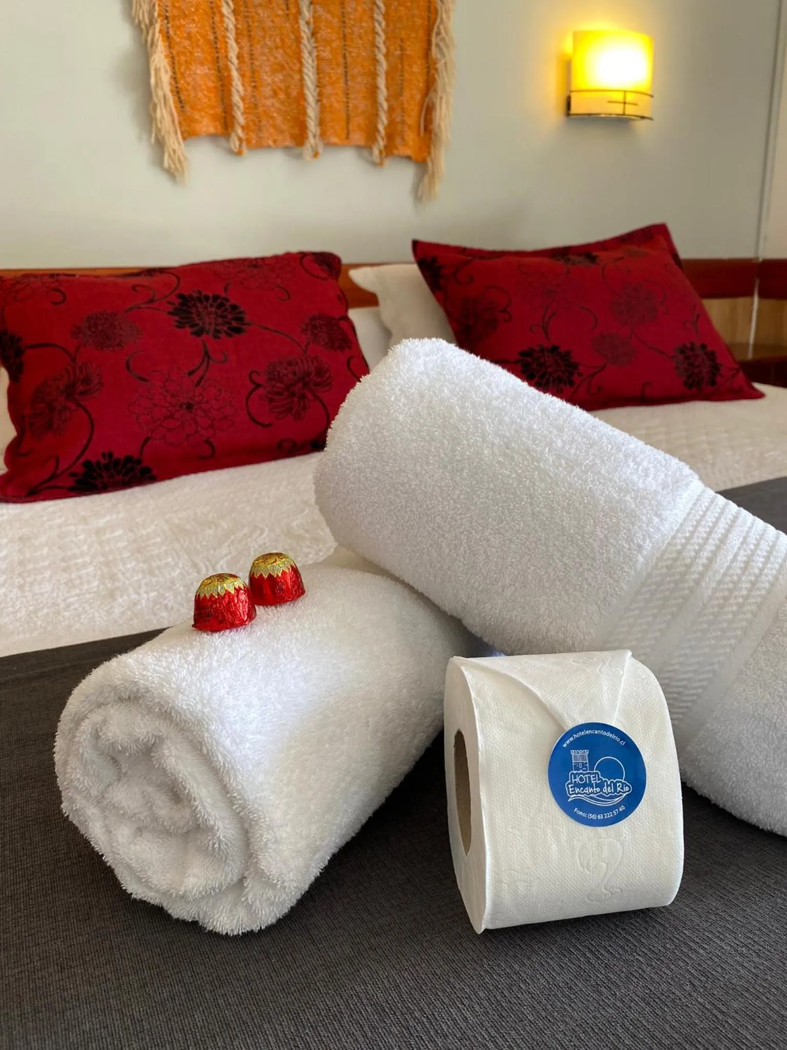 Bed in Hotel Encanto del Río