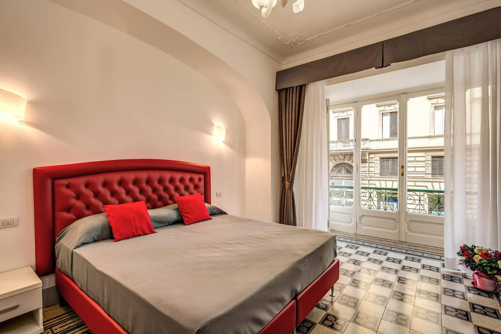 Bed in Feronia Guest house