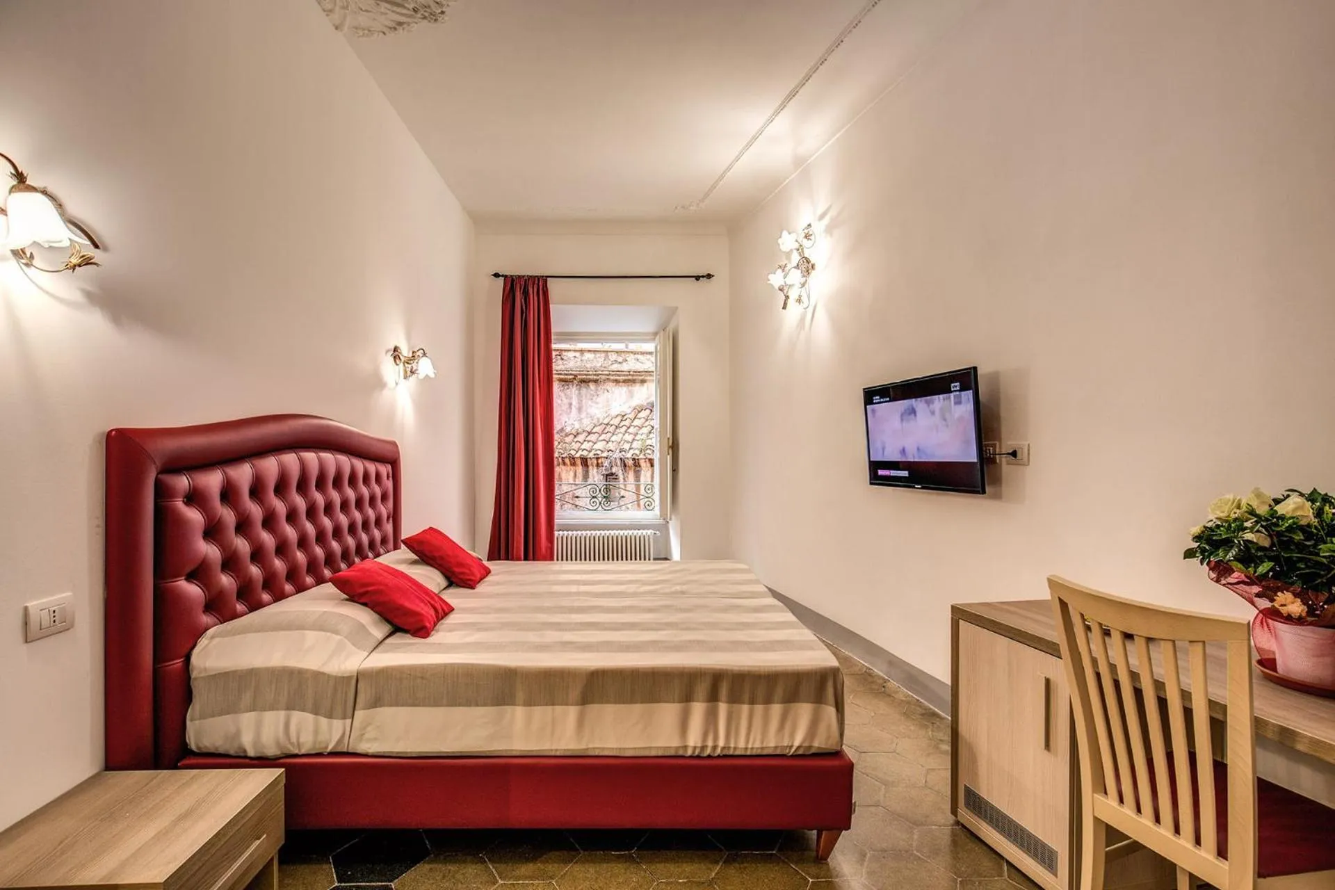 Bed in Feronia Guest house