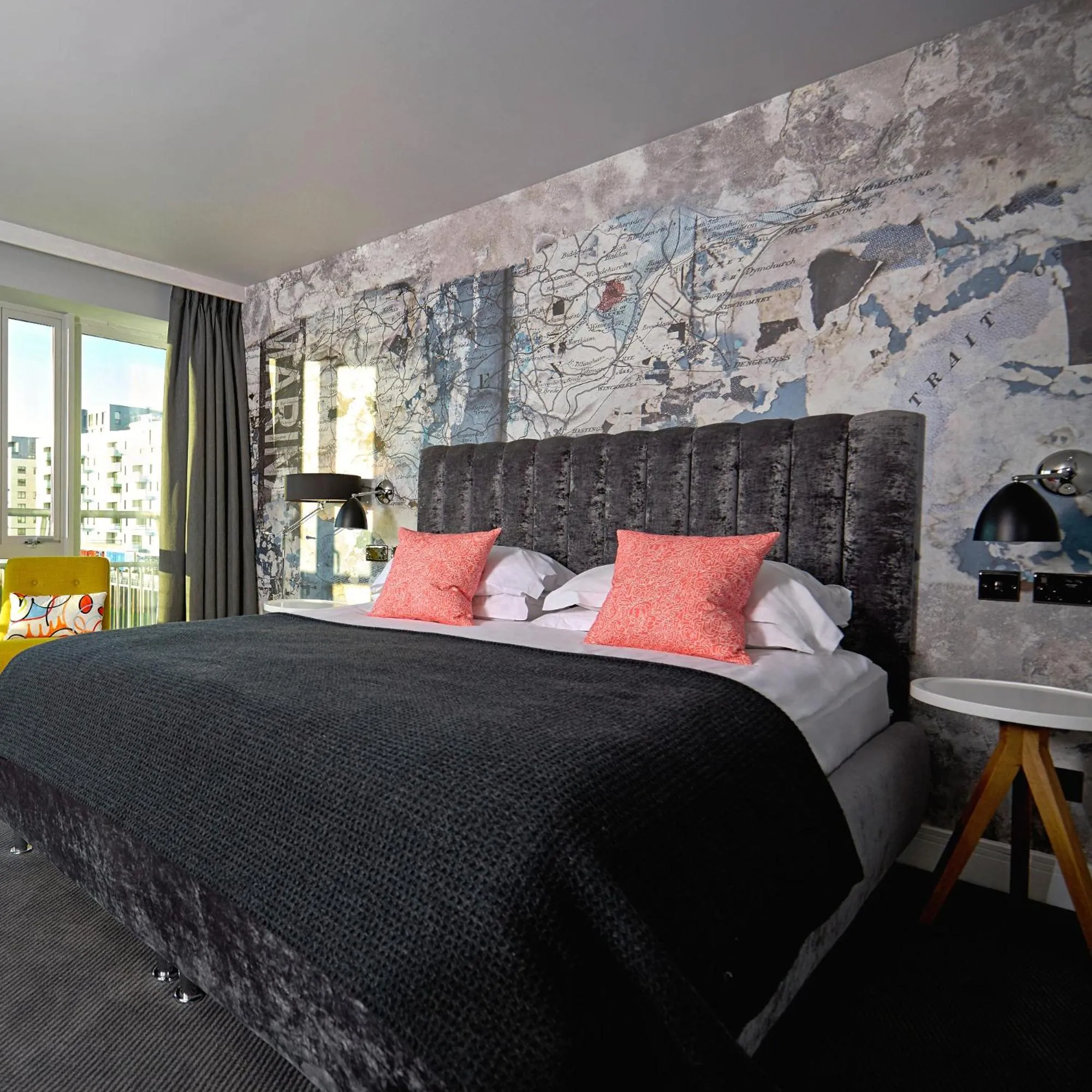 Bedroom, Bed in Malmaison Brighton
