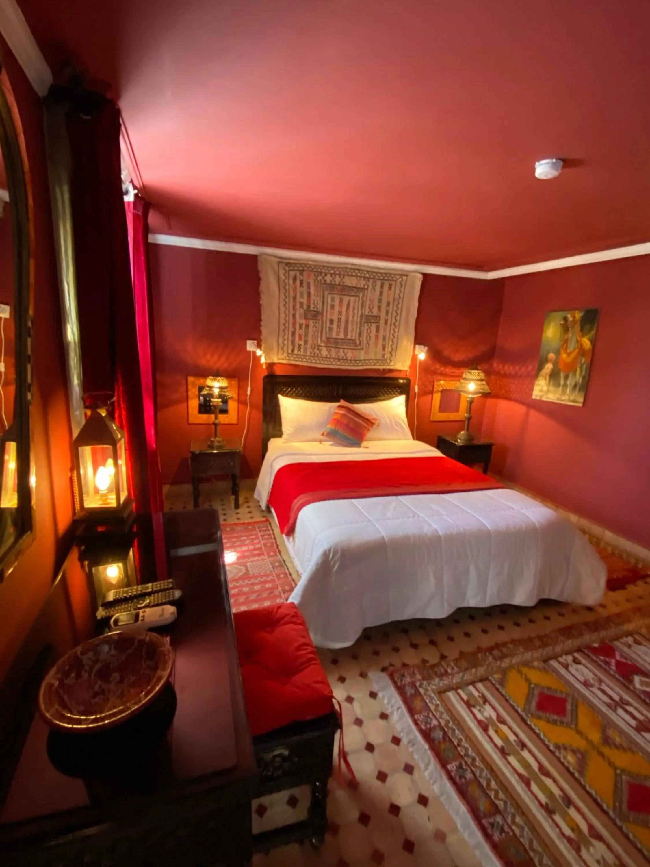 Bed in Riad Jean Claude