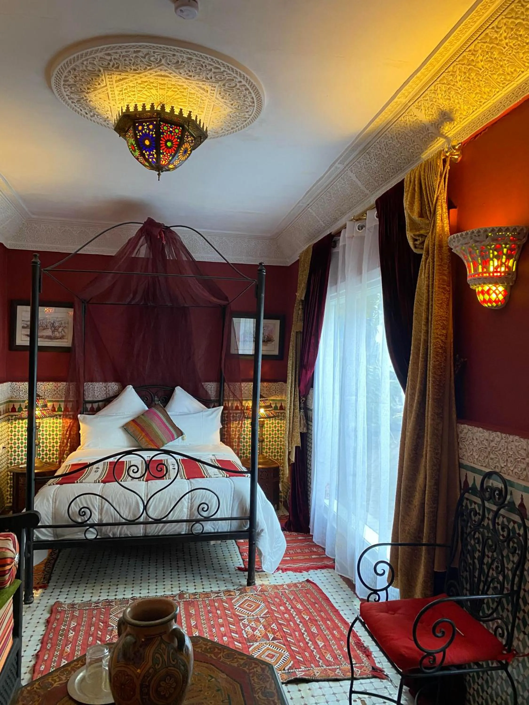 Bed in Riad Jean Claude