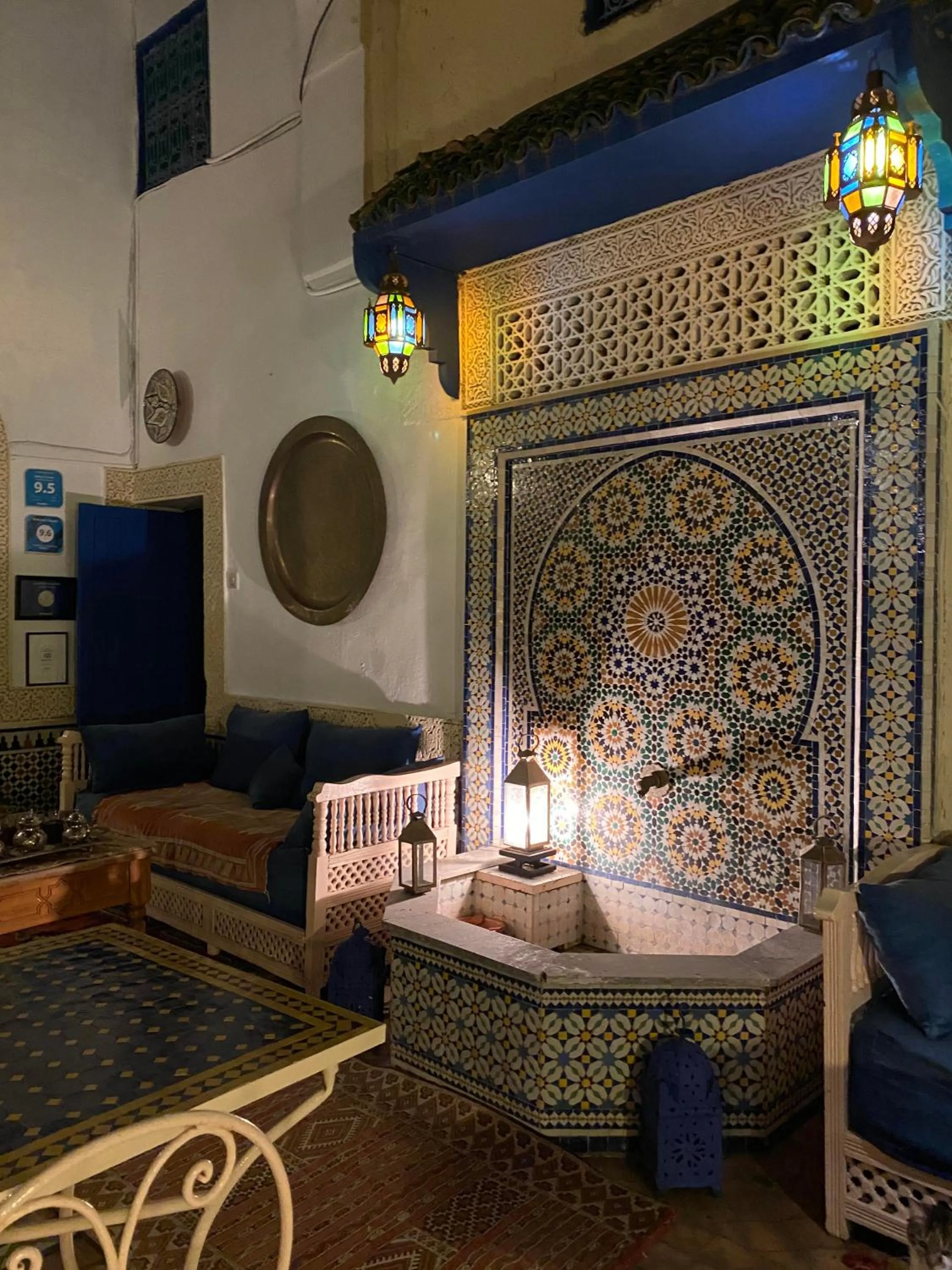 Bed in Riad Jean Claude