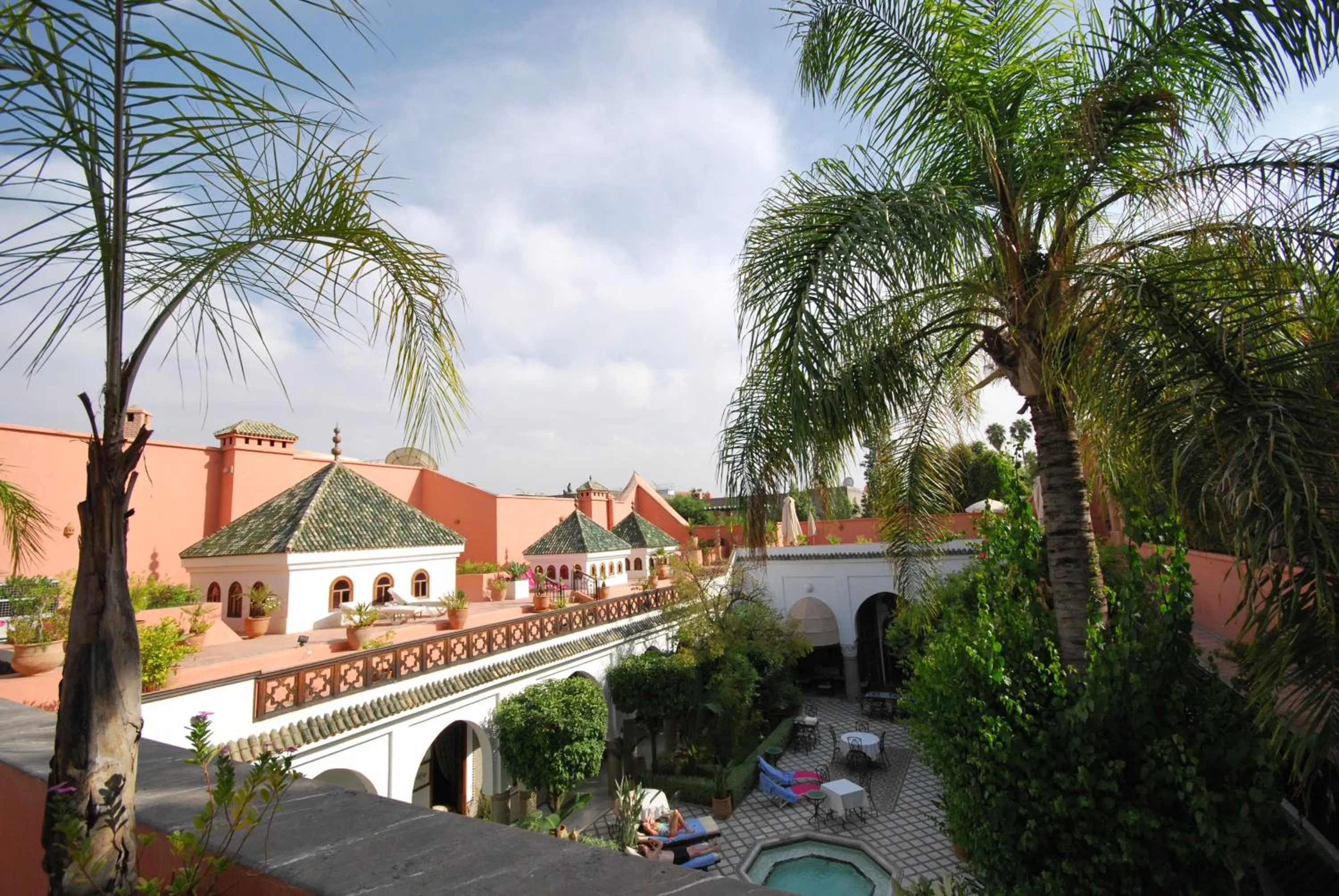 Garden view in Palais Dar Donab