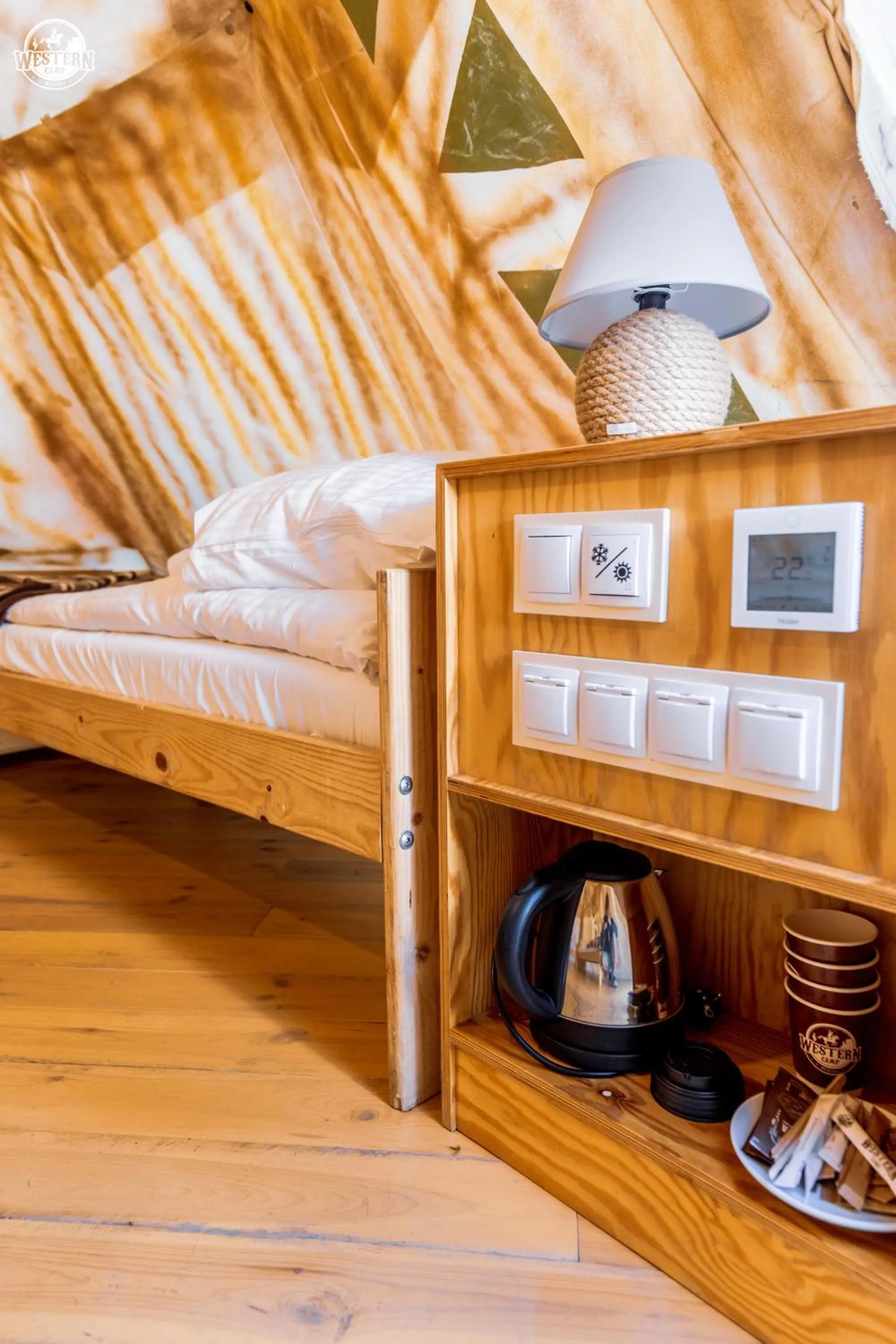 Bed in Western Camp Resort