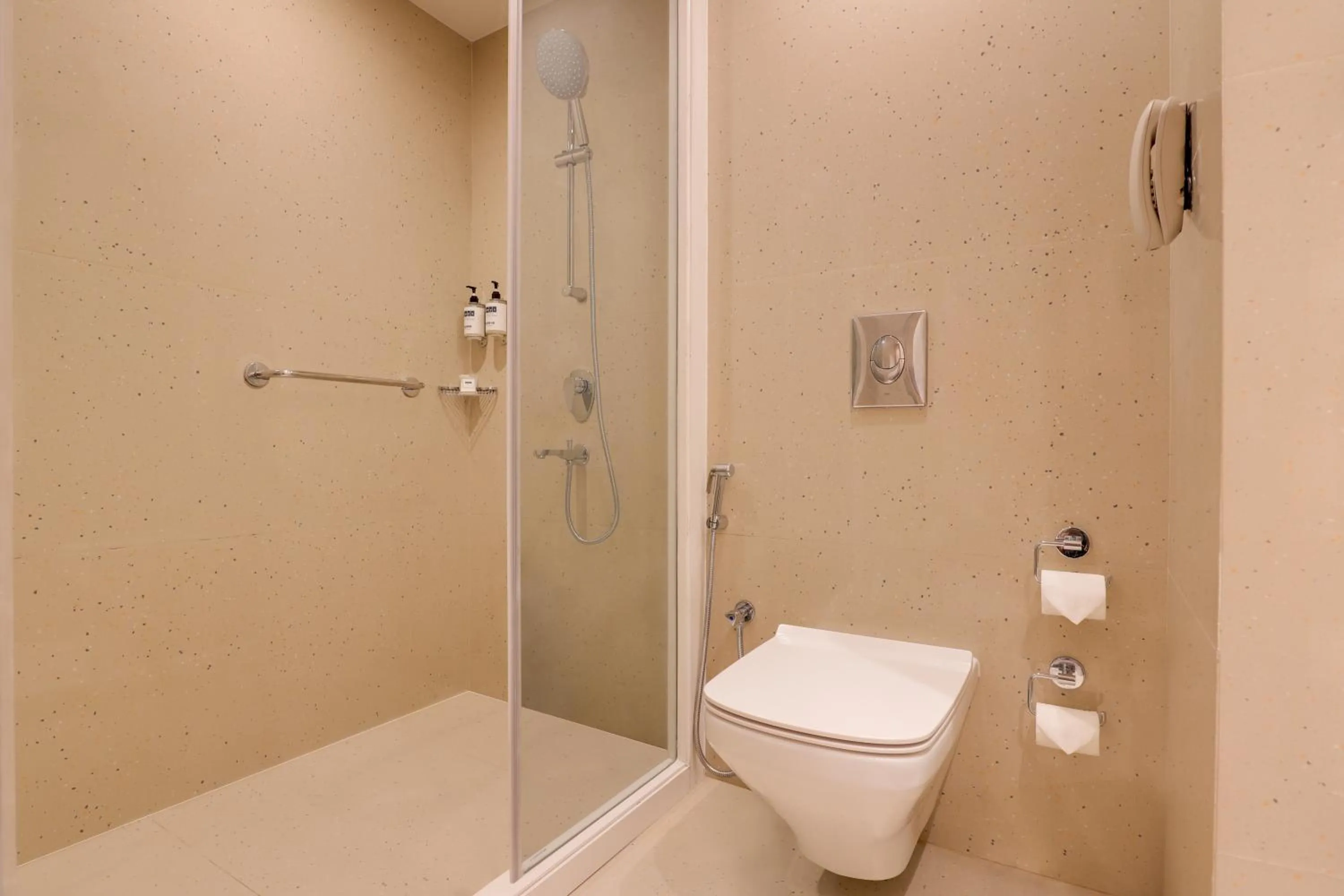 Bathroom in Keys Prima by Lemon Tree Hotels, Pimpri, Pune