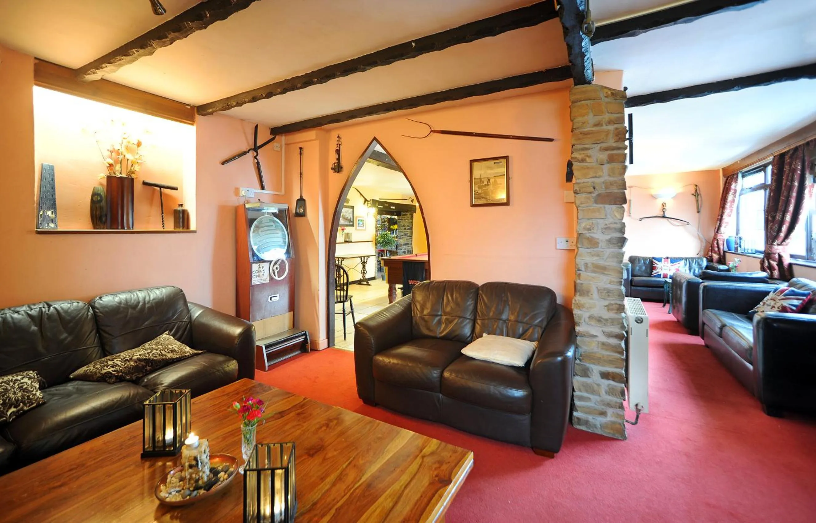 Seating area in The West Country Inn