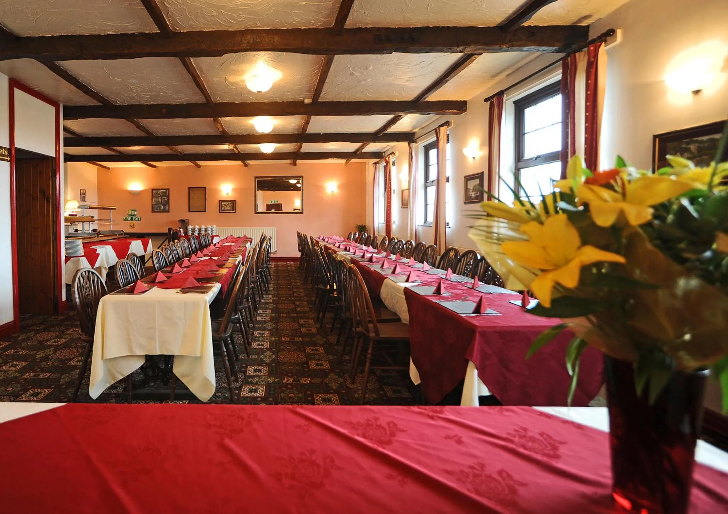 Dining area in The West Country Inn