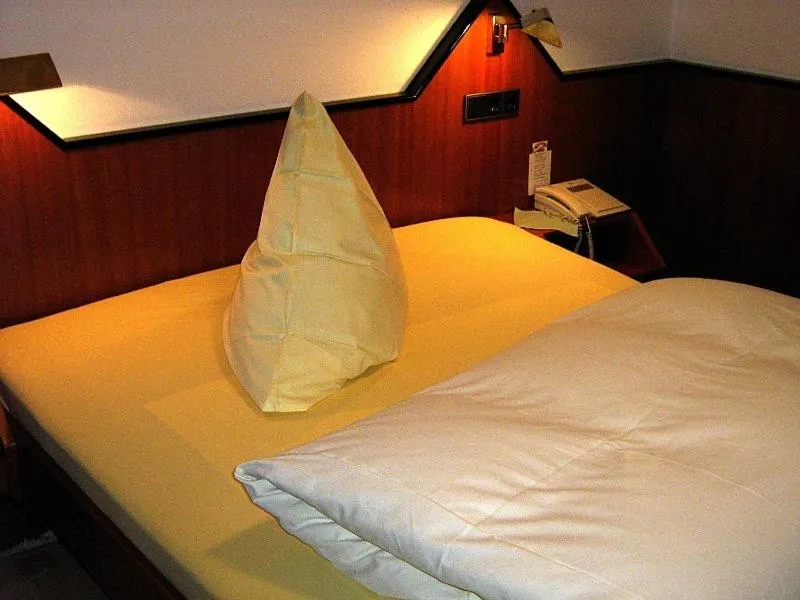 Decorative detail, Bed in Hotel Restaurant Bären