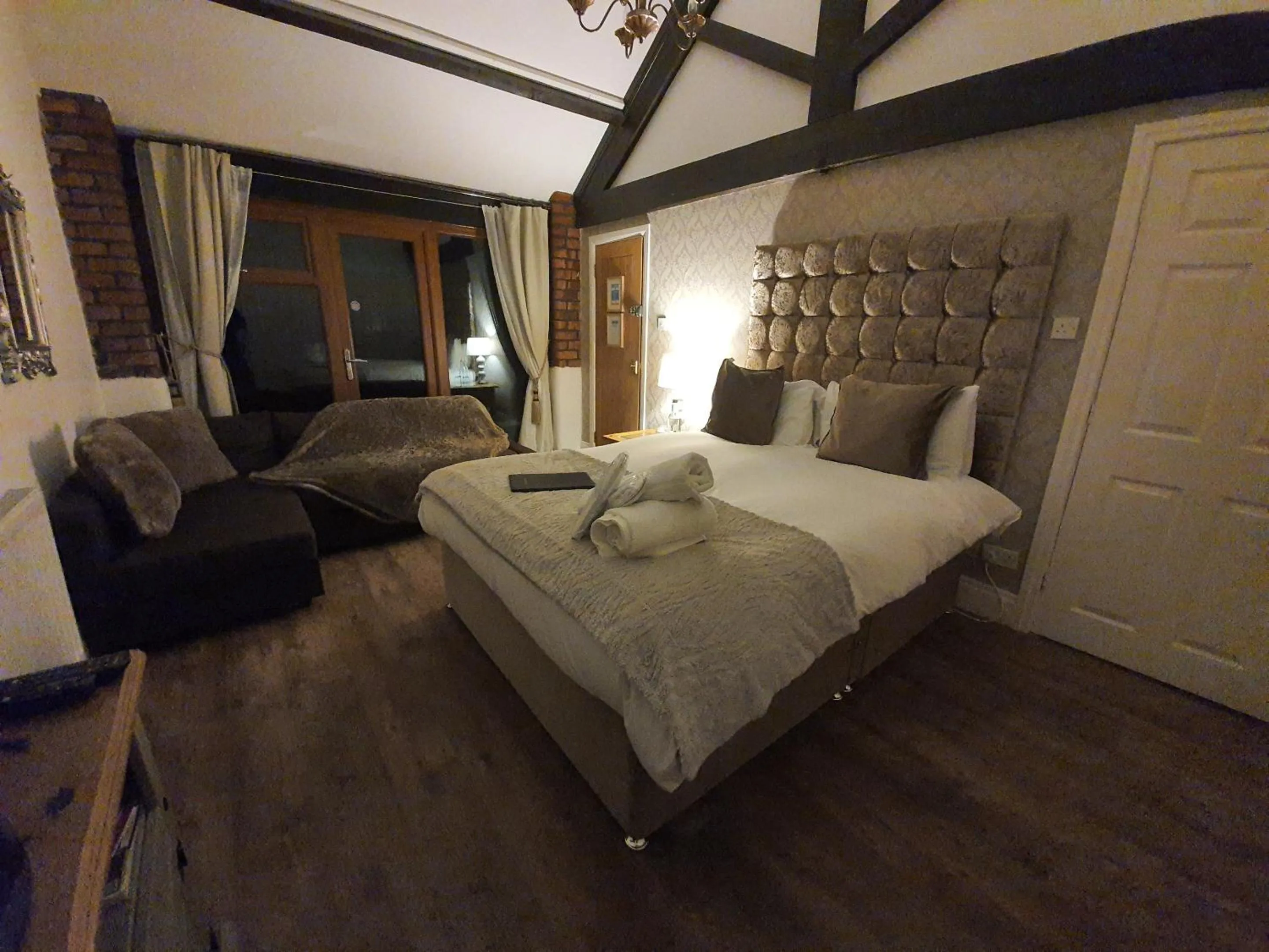 Bedroom, Bed in Thorpe Thewles Lodge