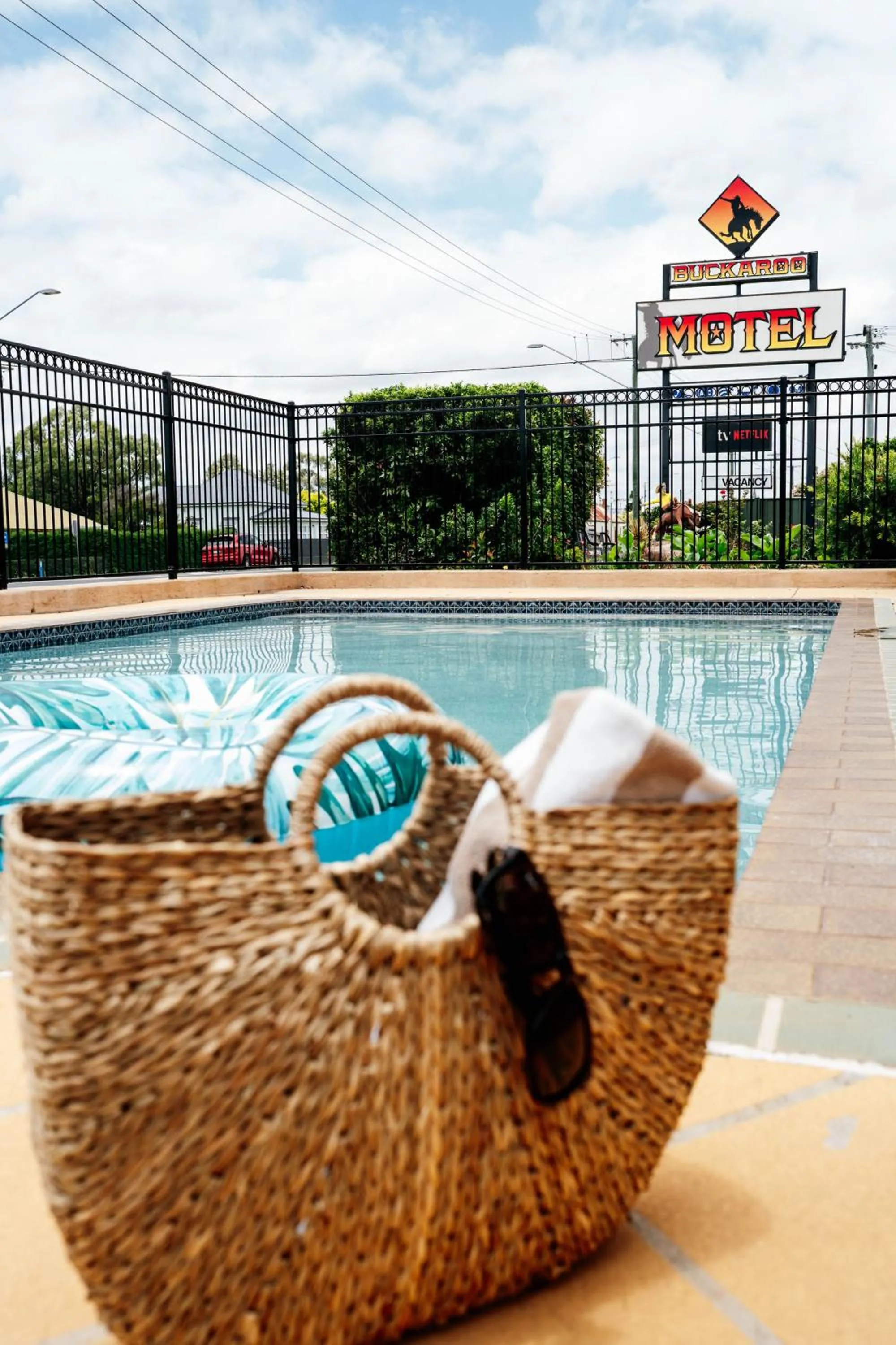 Swimming pool in Buckaroo Motor Inn
