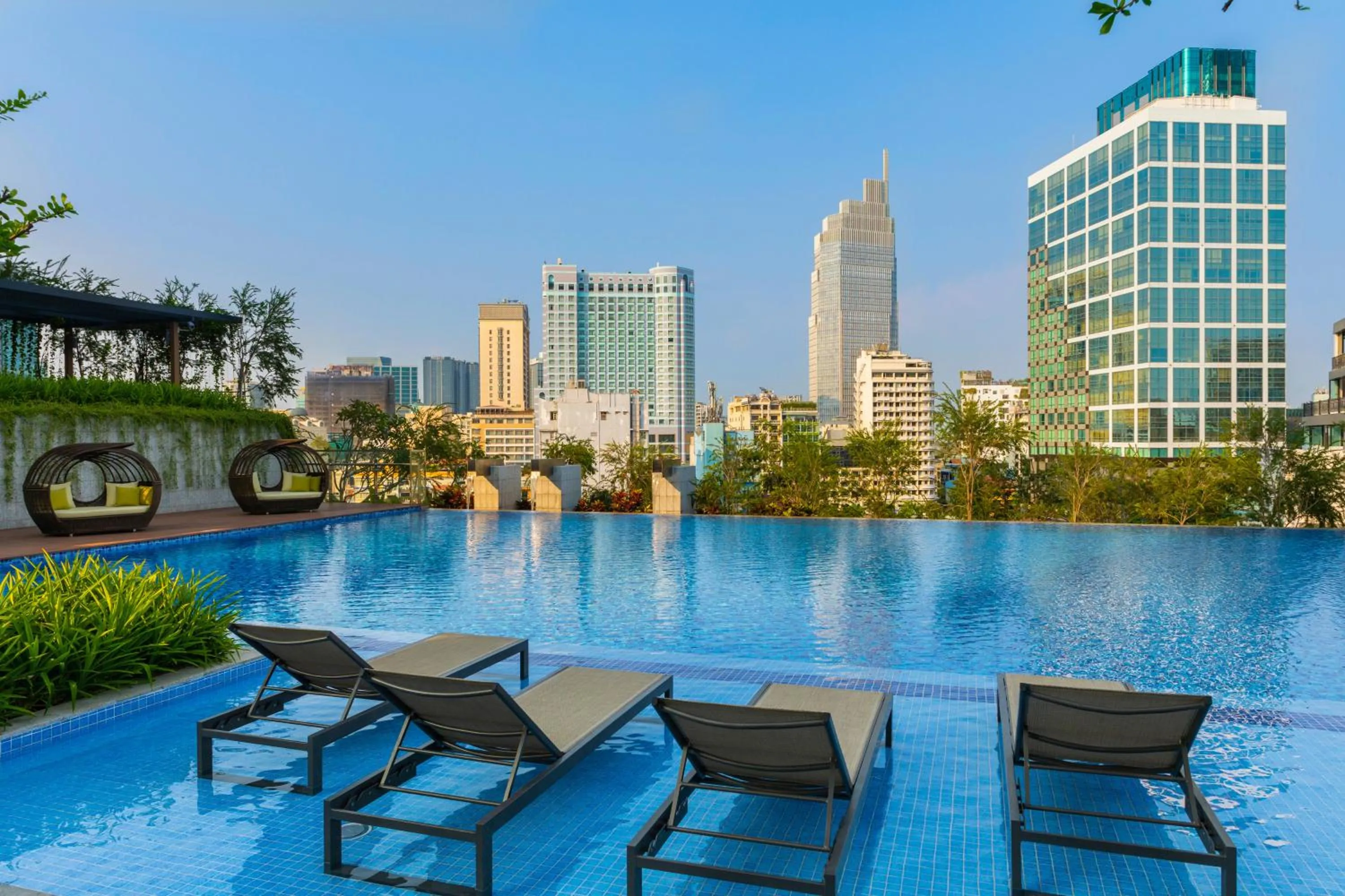 Swimming pool in Sedona Suites Ho Chi Minh City