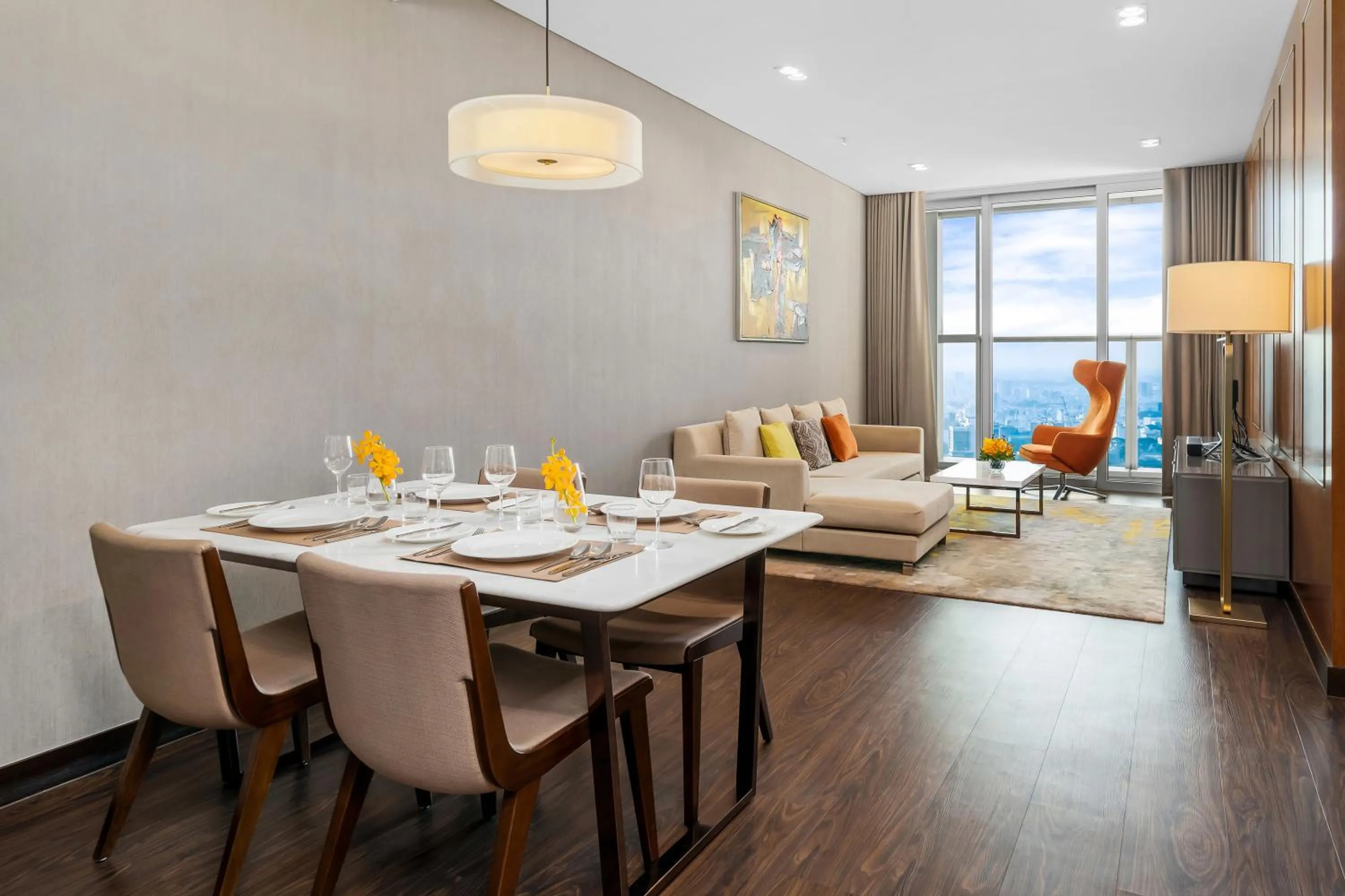 Living room in Sedona Suites Ho Chi Minh City