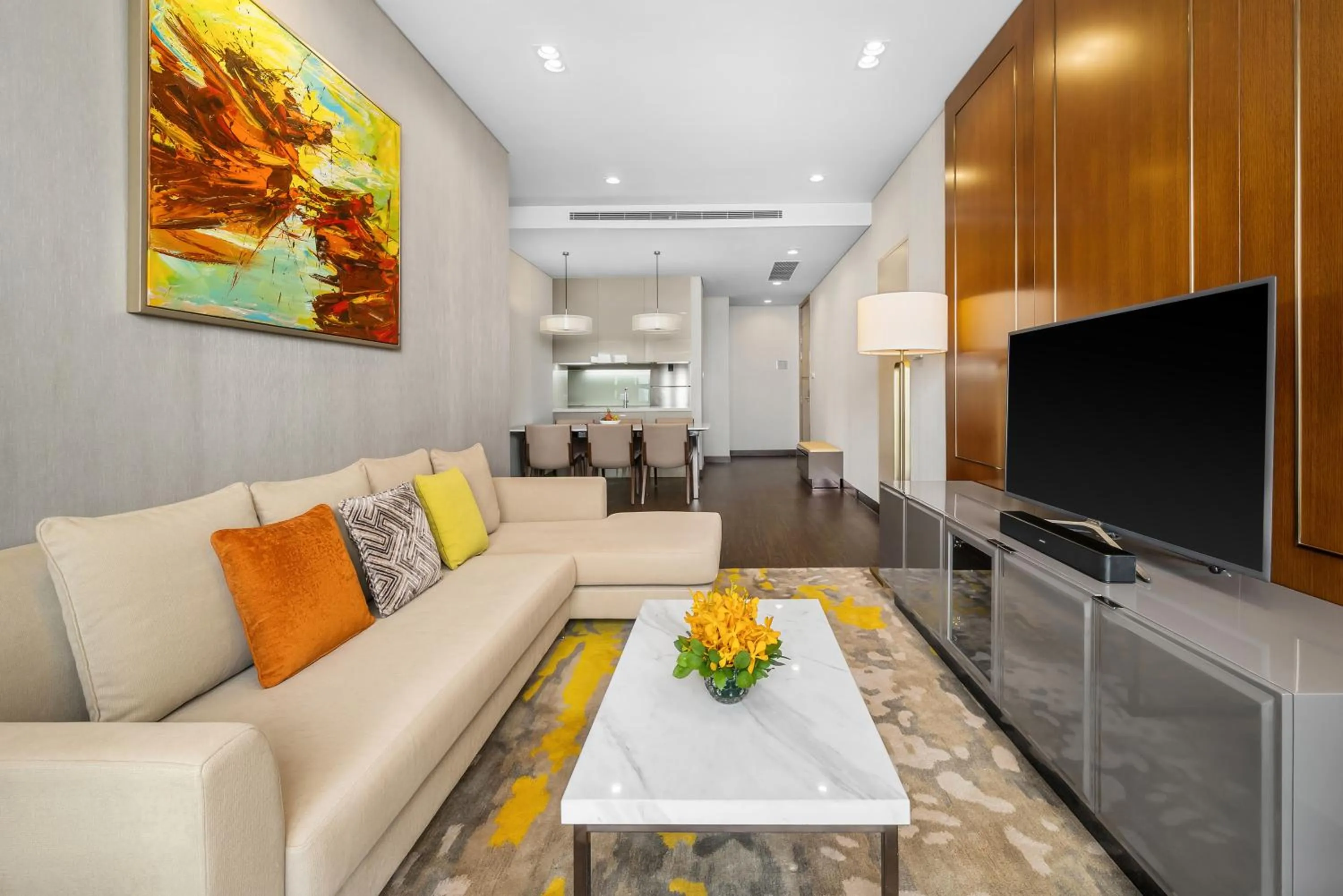 Living room in Sedona Suites Ho Chi Minh City