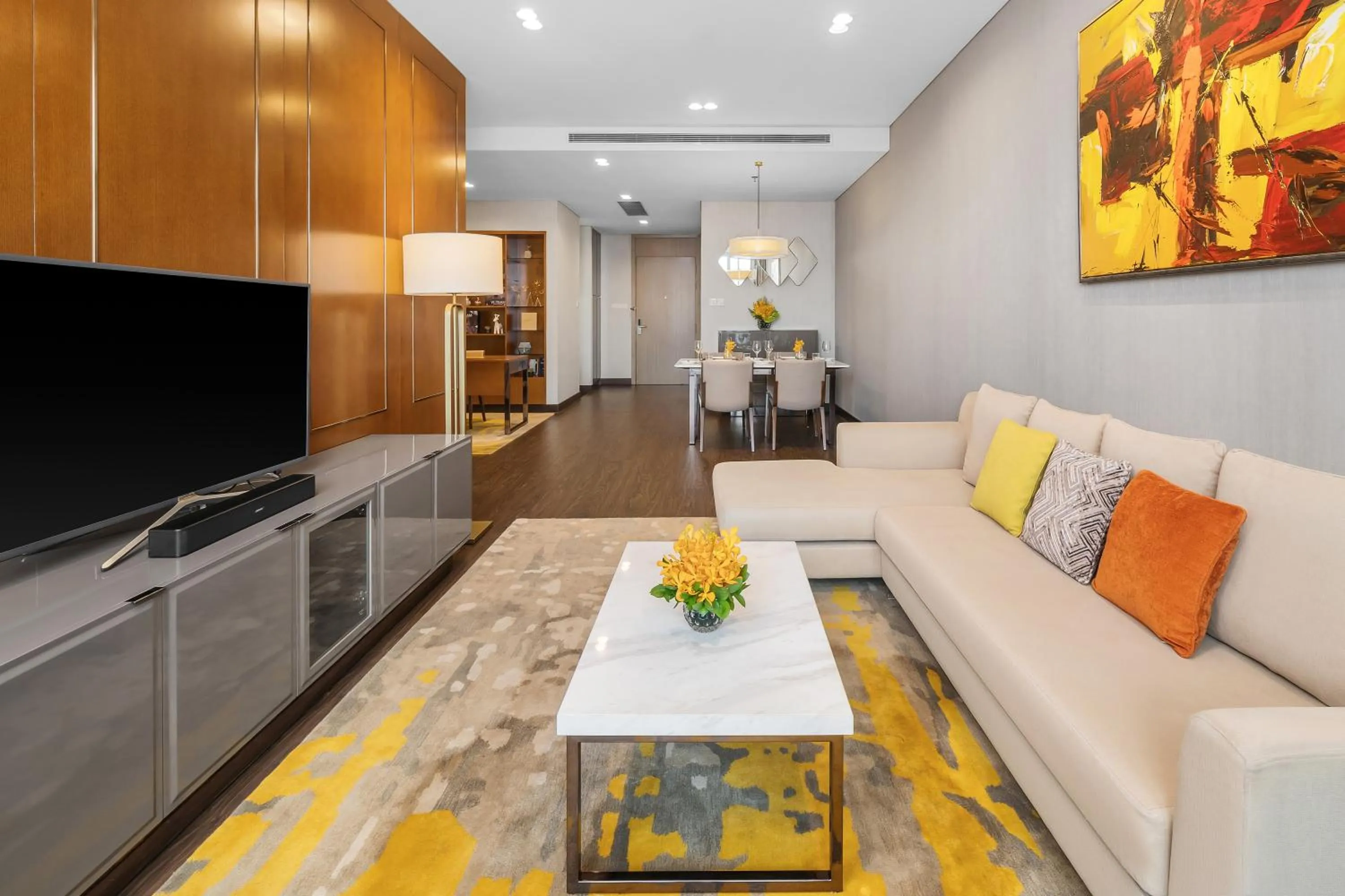 Living room in Sedona Suites Ho Chi Minh City