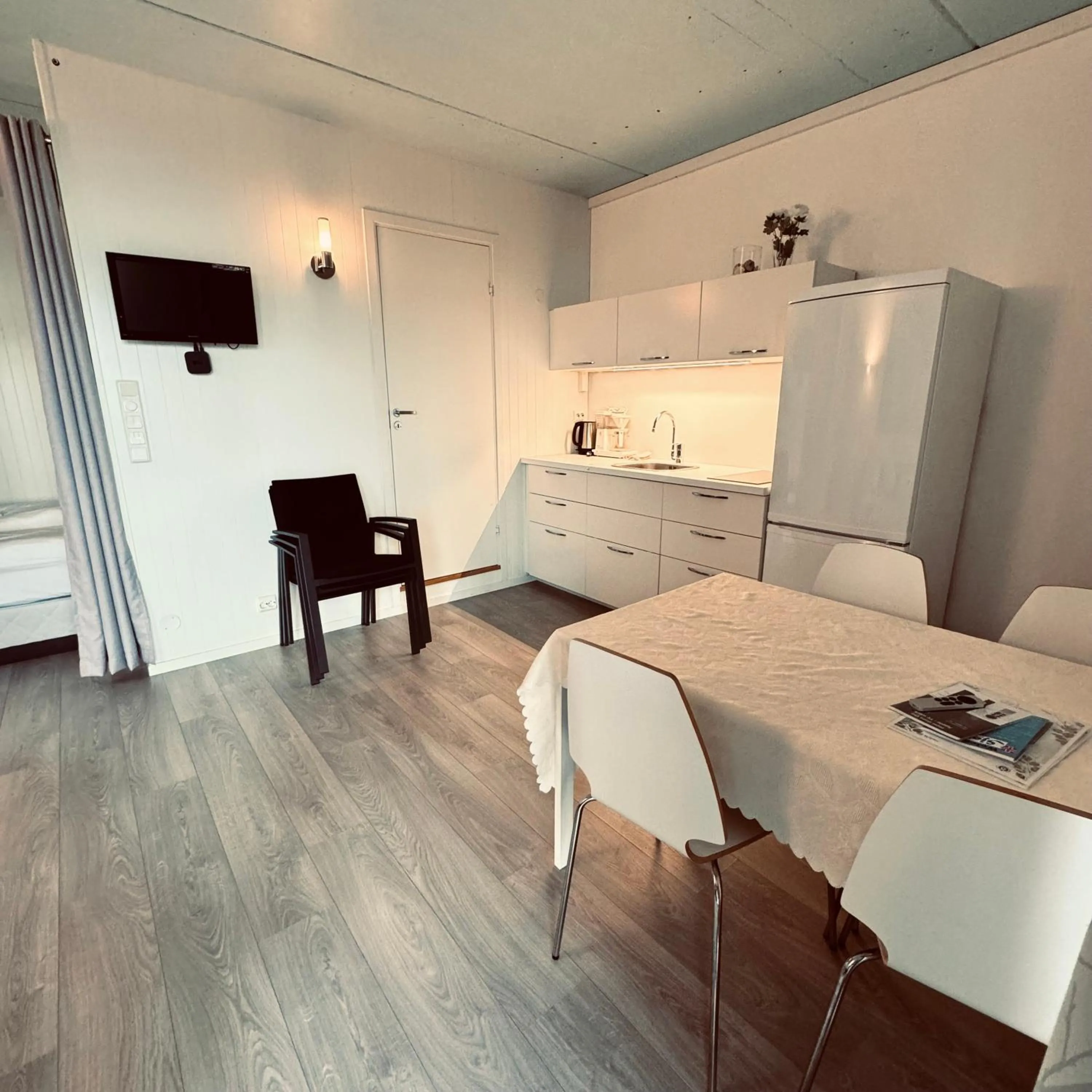 Kitchen or kitchenette in Sjøberg Hotell og Ferie Leiligheter