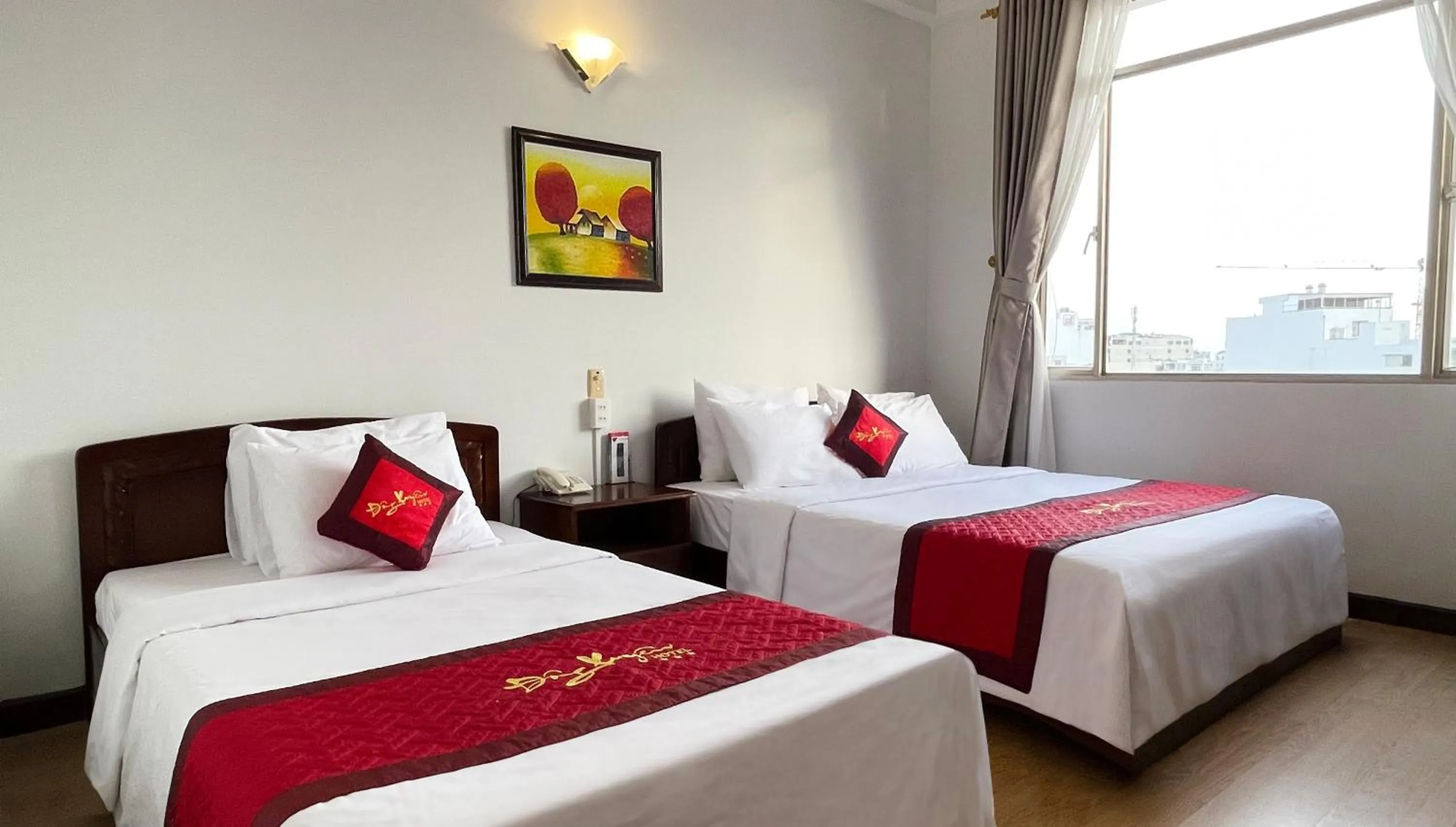 Bed in Đông Xuyên Hotel