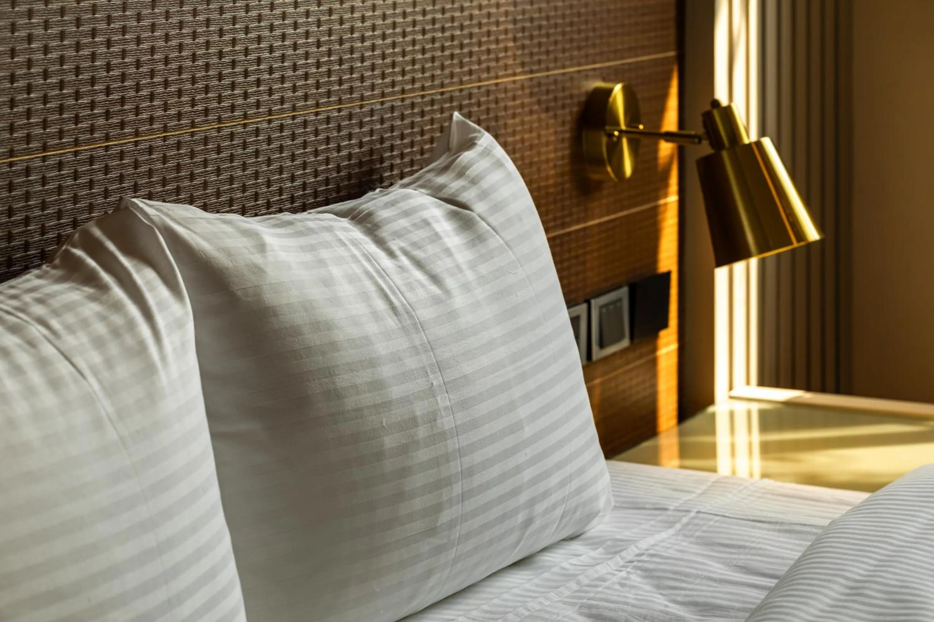 Bed in 露夏旅社 l 納康商旅 l 智能入住 l 鄰近花園夜市