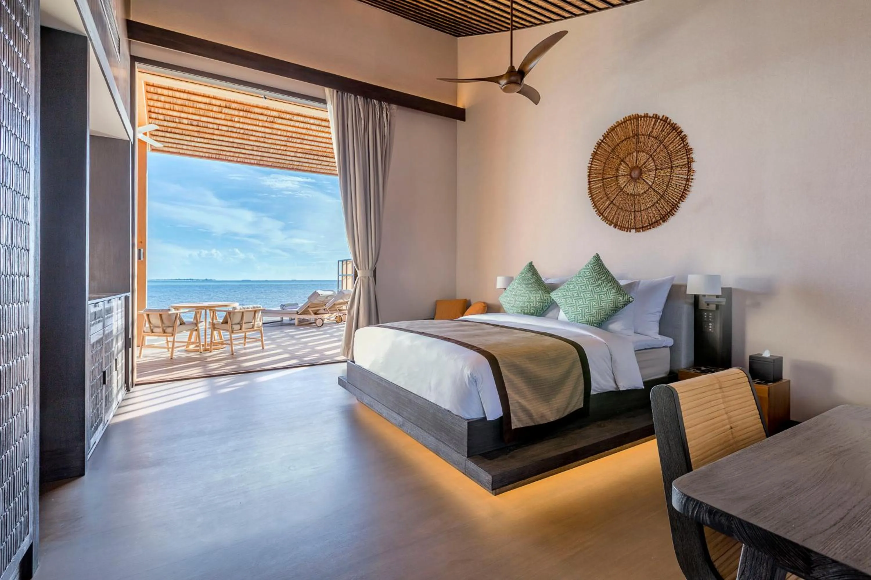 Bed in Kudadoo Maldives Private Island – Luxury All inclusive