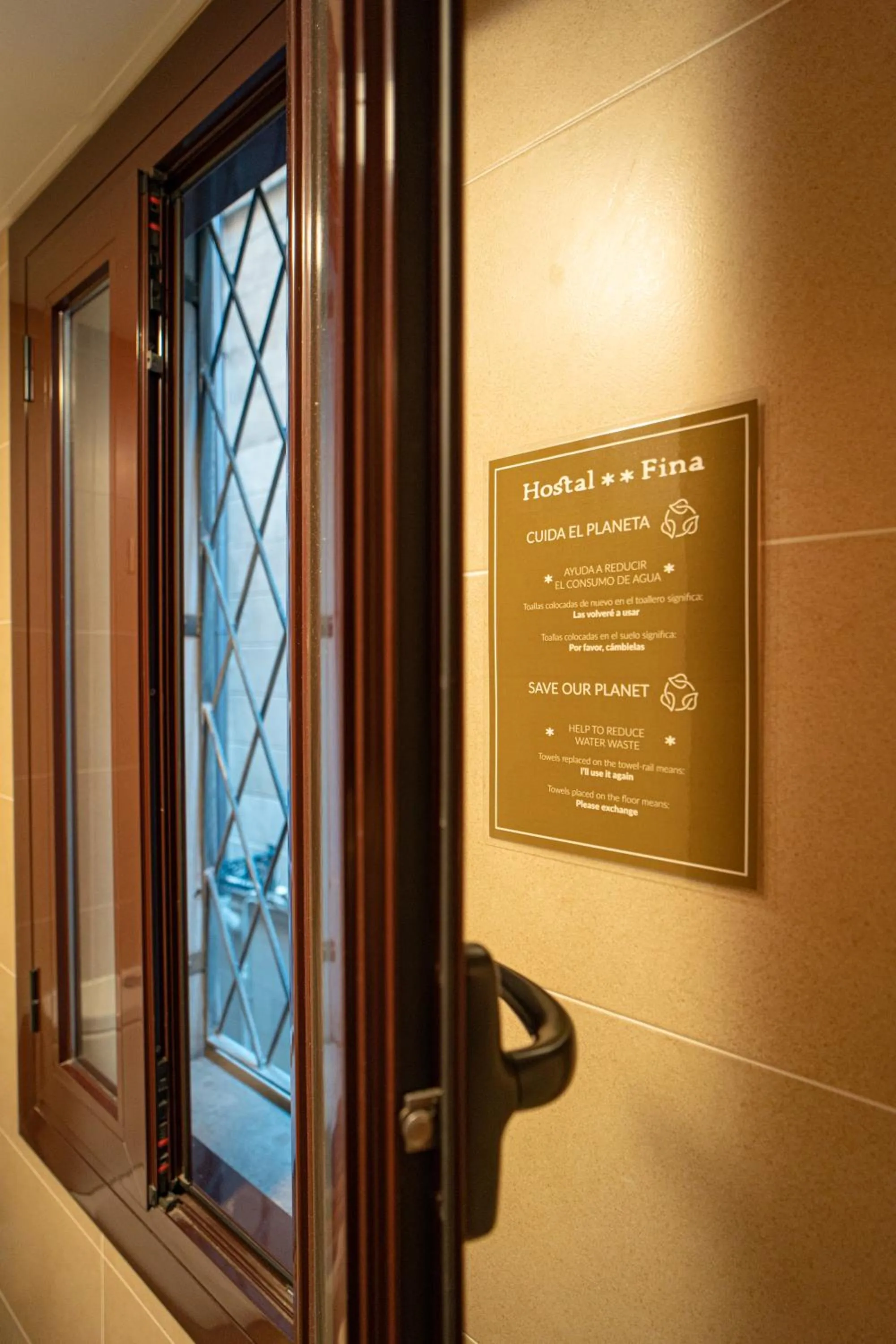 Decorative detail in Hostal Fina