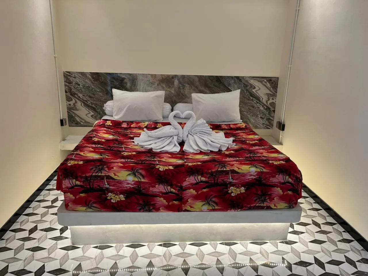 Bed in Kaen Apartments