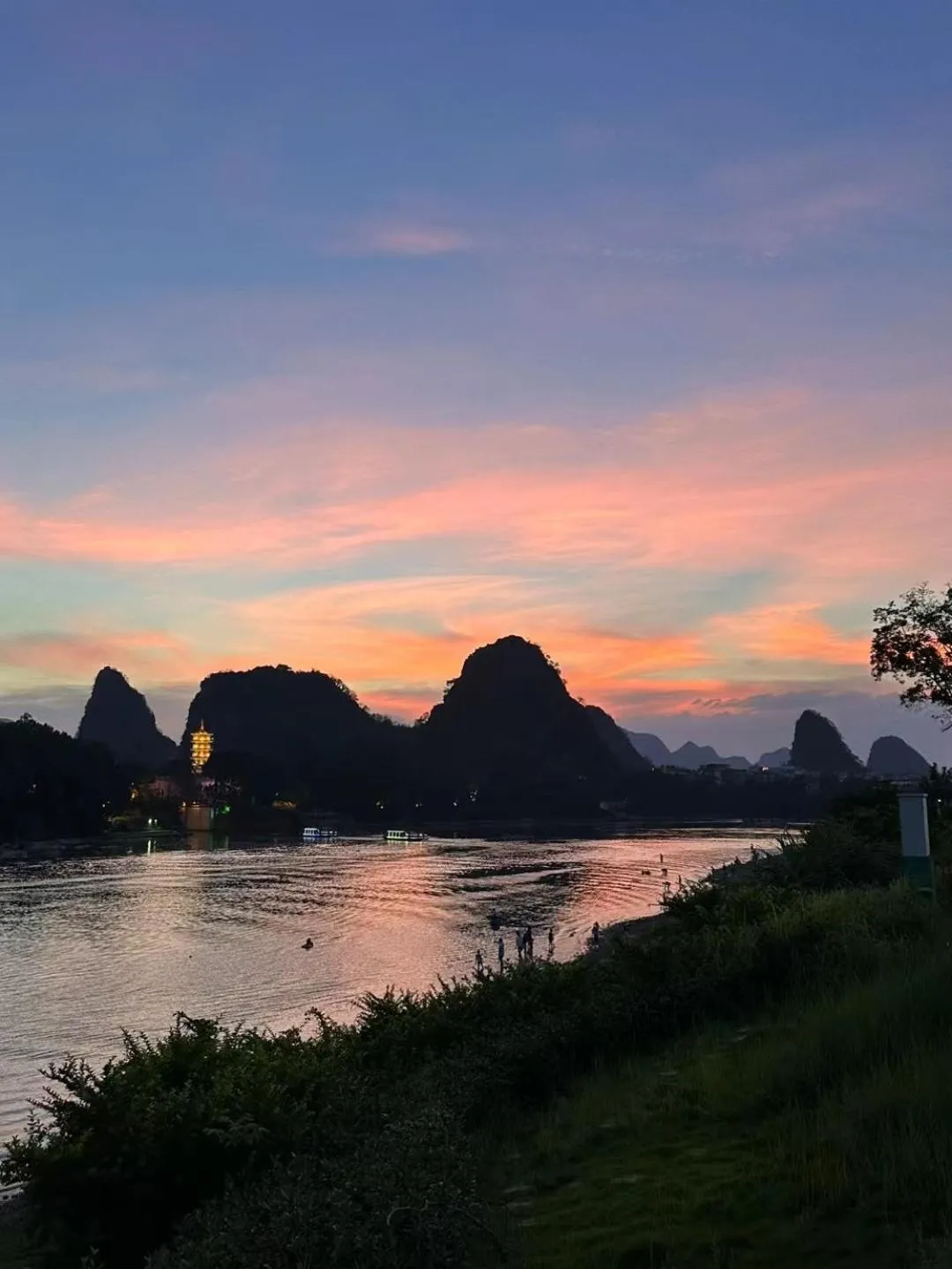 River view in Li River Resort Villa Hotel