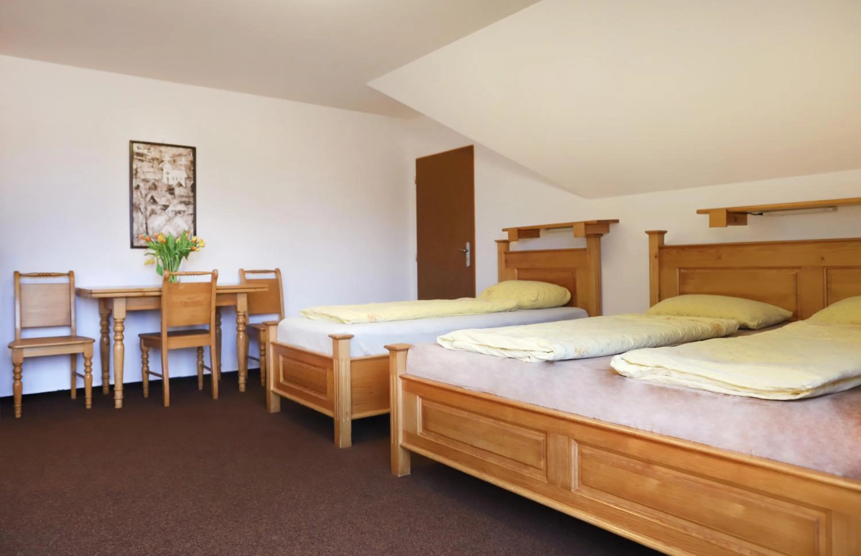 Bed in Hotel Sirákov