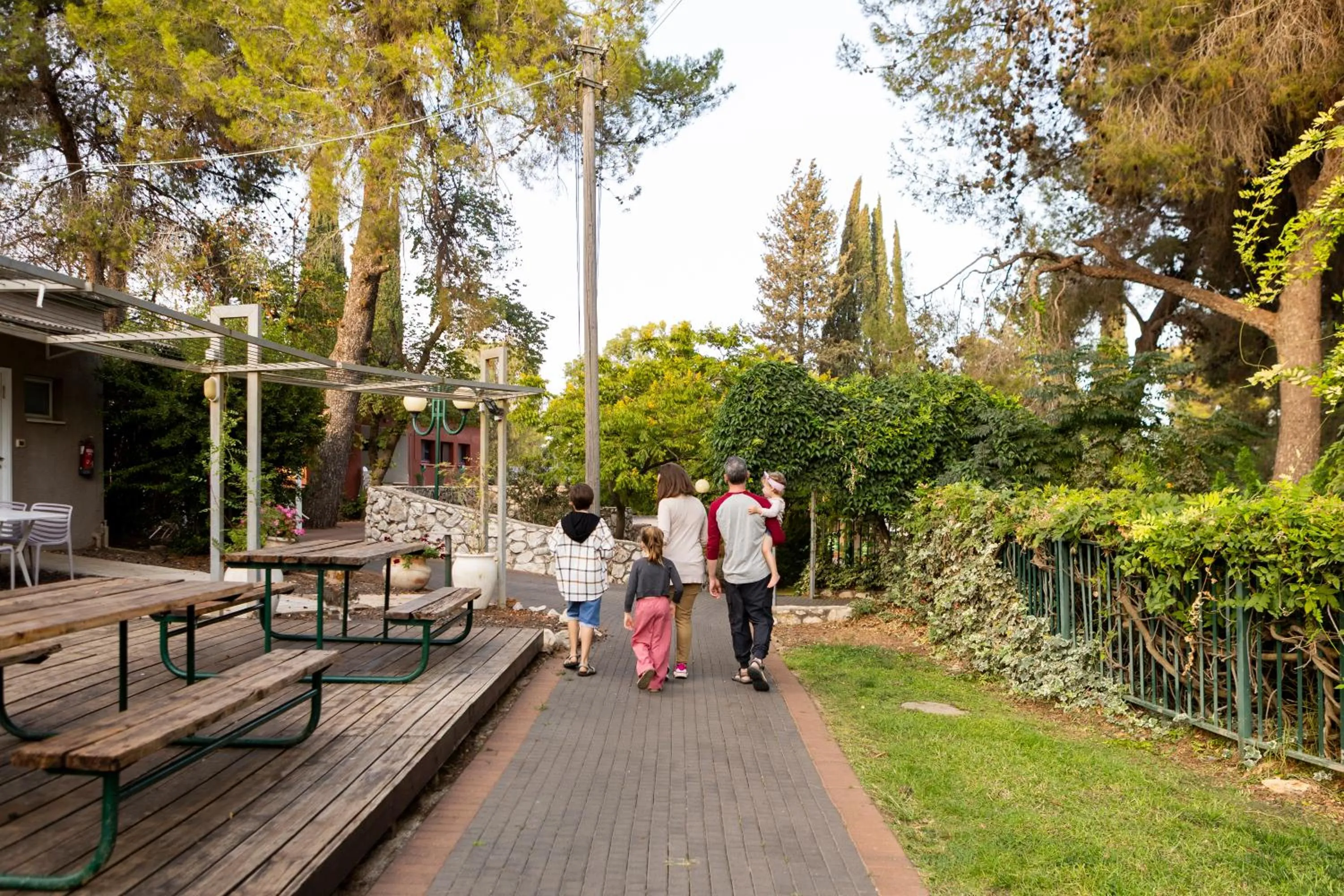 Garden in Kibbutz Malkiya Travel Hotel