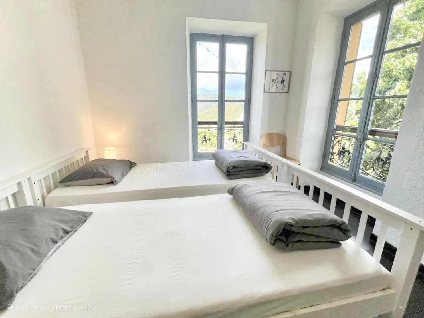 Bed in Gîte du Chalet Pietri