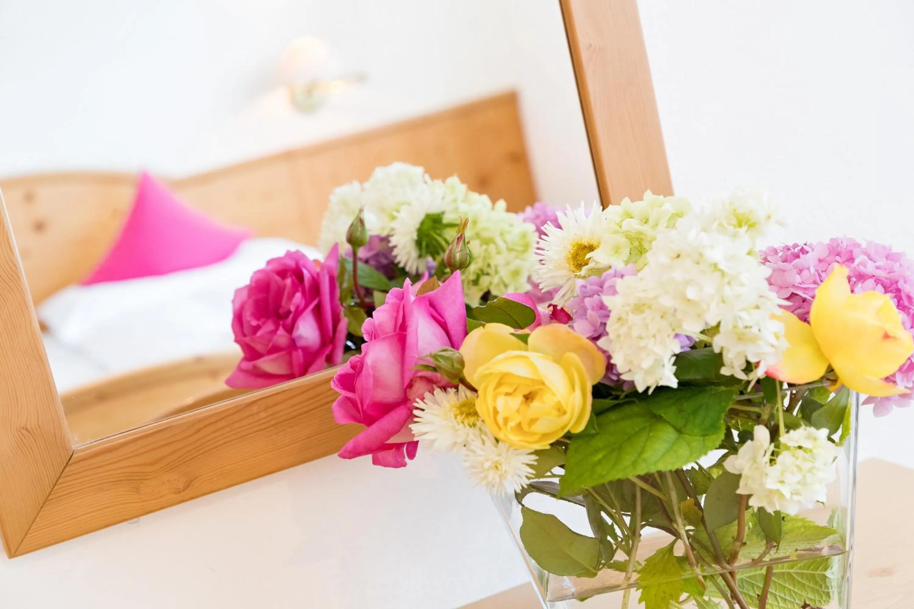 Decorative detail, Bed in Hotel Stocknerhof