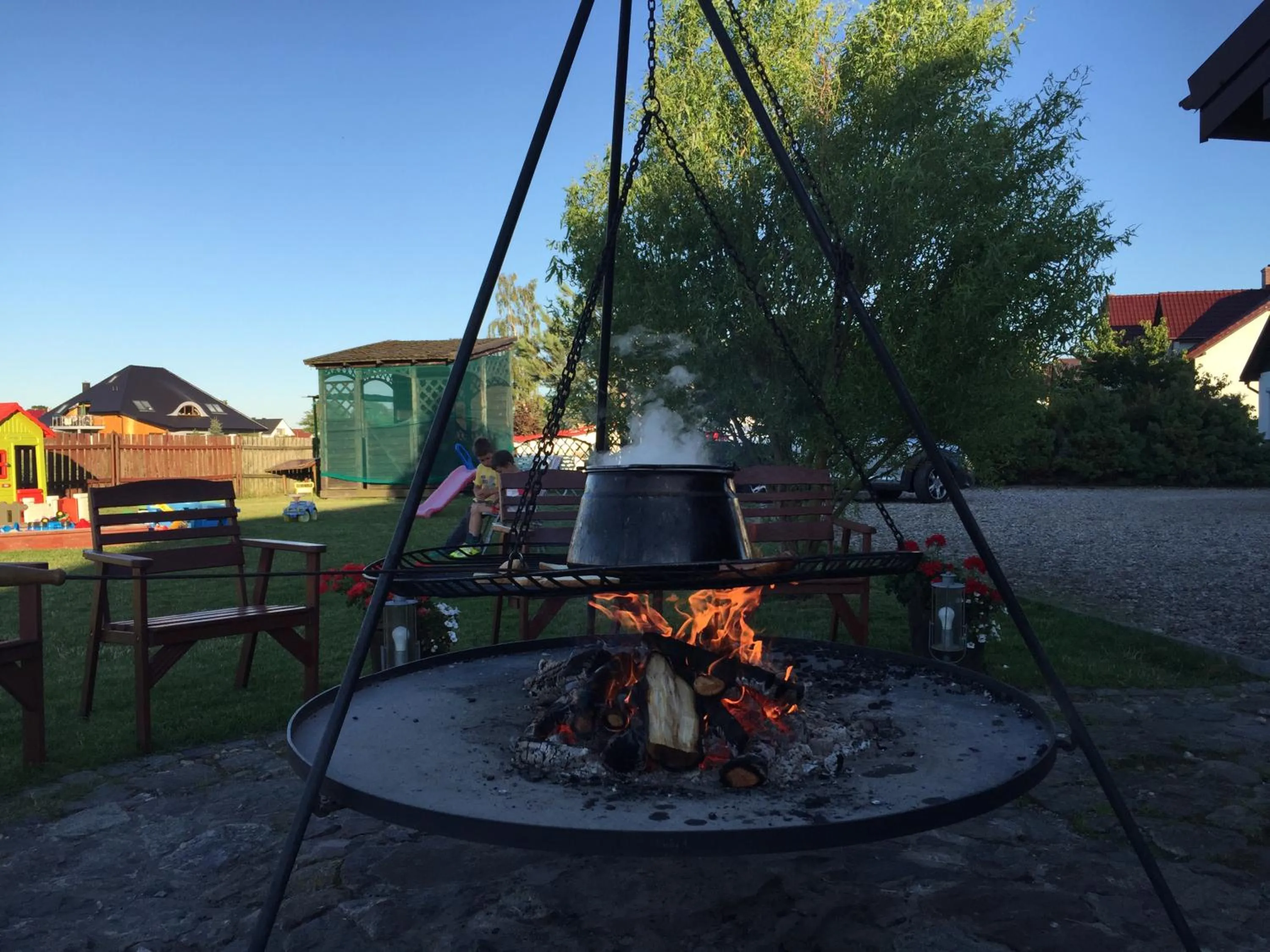Patio in Słoneczny Dom pokoje i apartament na wynajem