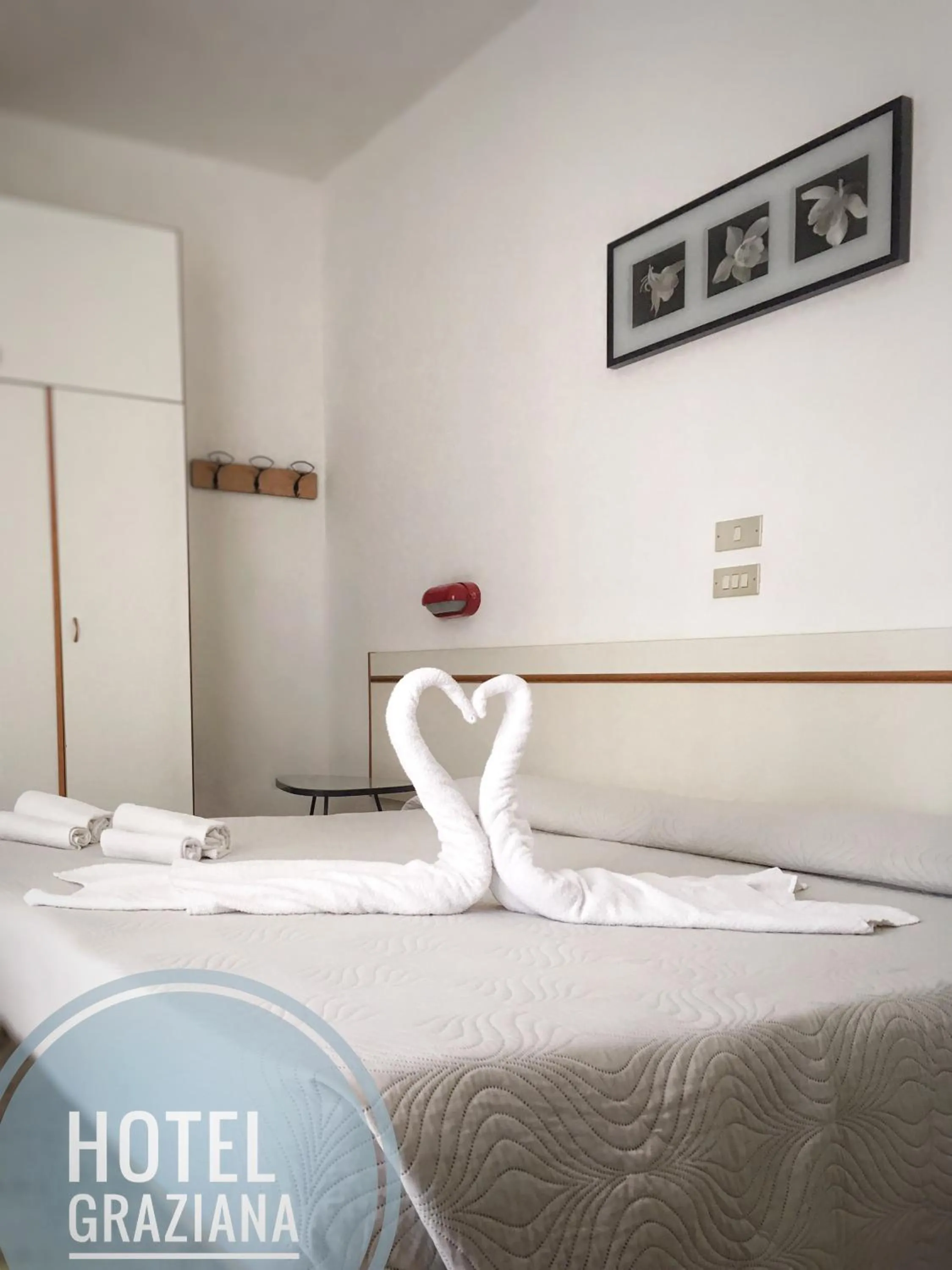 Bed in Hotel Graziana