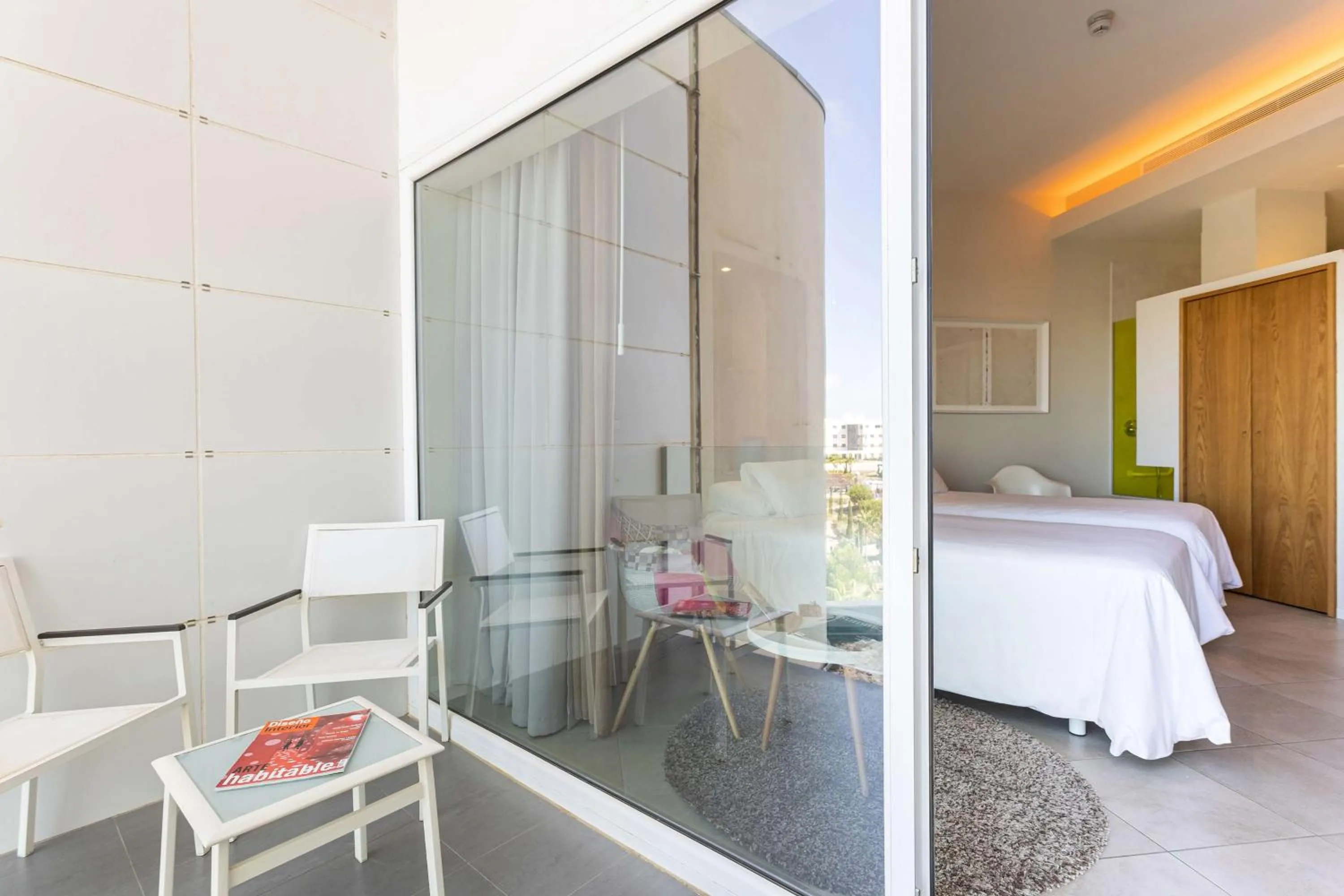 View (from property/room), Bed in Higuerón Hotel Málaga, Curio Collection by Hilton