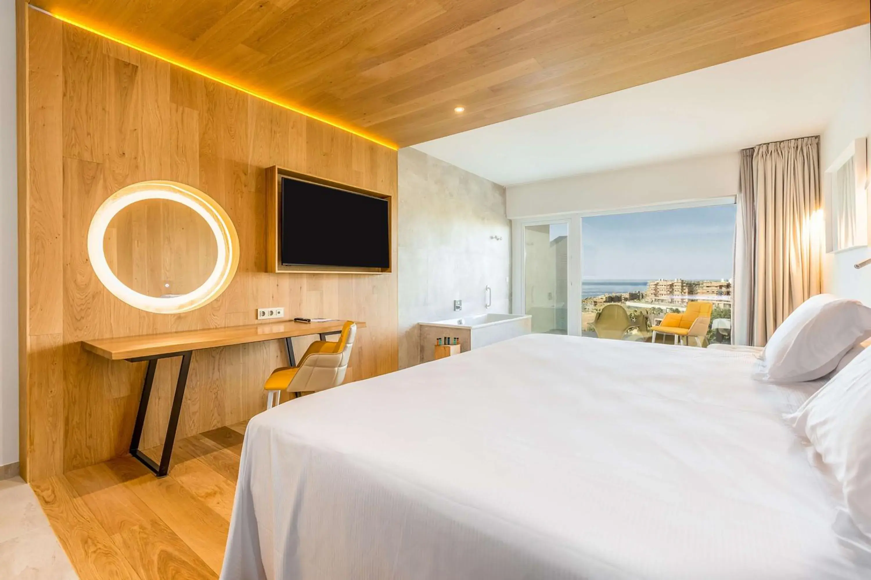 King Leiro Suite with Partial Sea View in Higuerón Hotel Málaga, Curio Collection by Hilton King Leiro Suite with Partial Sea View in Higuerón Hotel Málaga, Curio Collection by Hilton