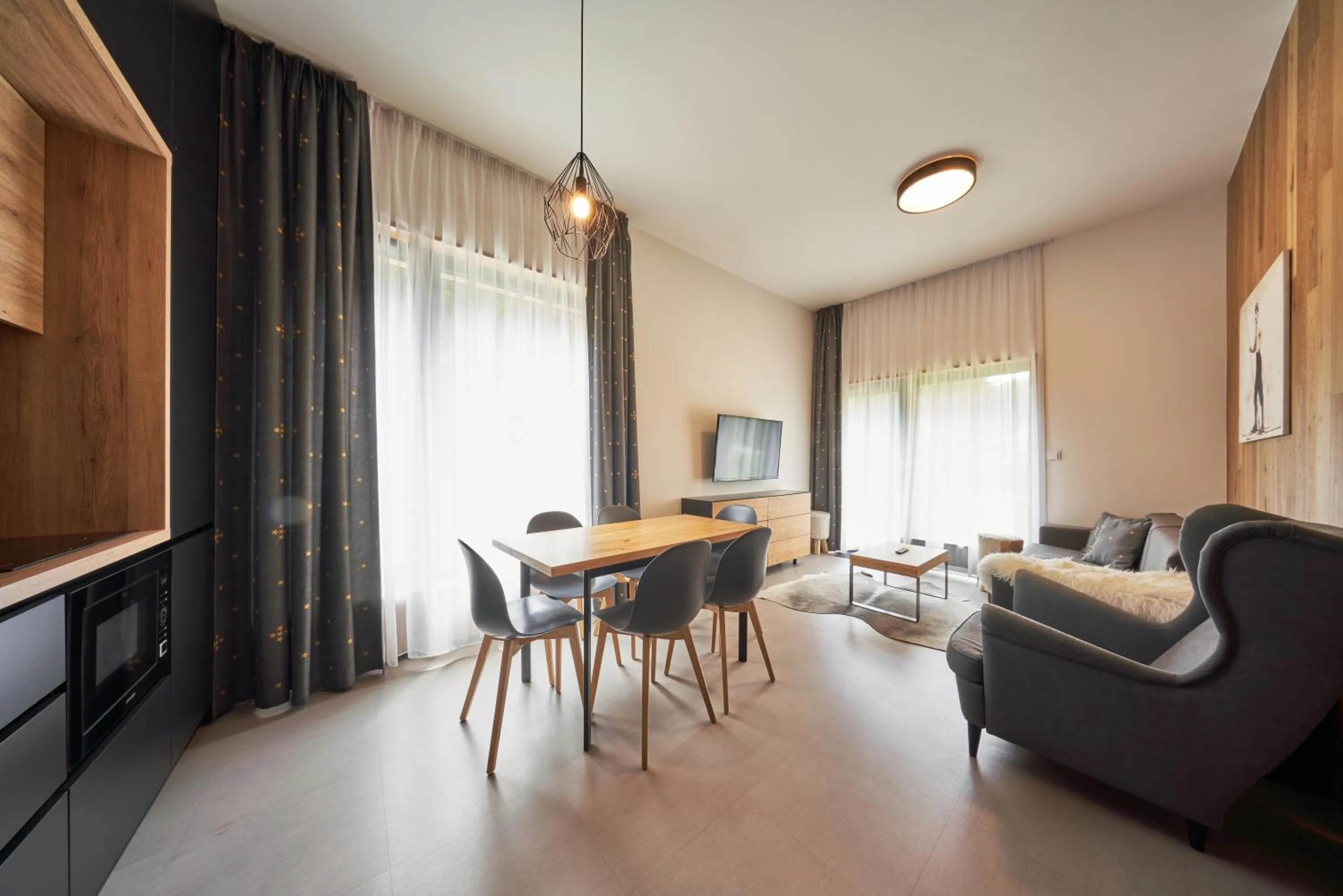 Kitchen or kitchenette in Aparthotel Svatý Vavřinec