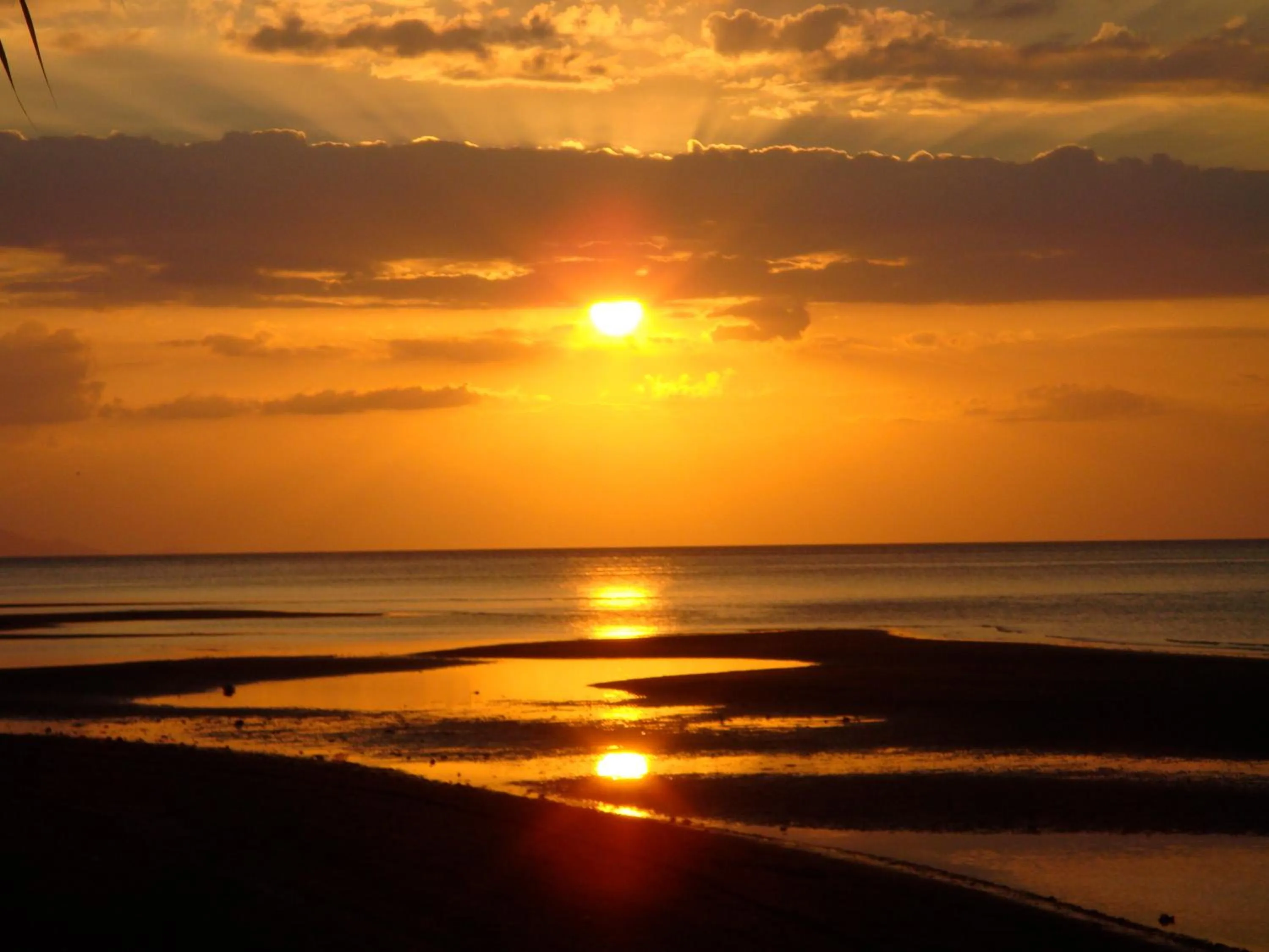 Sunset in Dolphin Beach Bali
