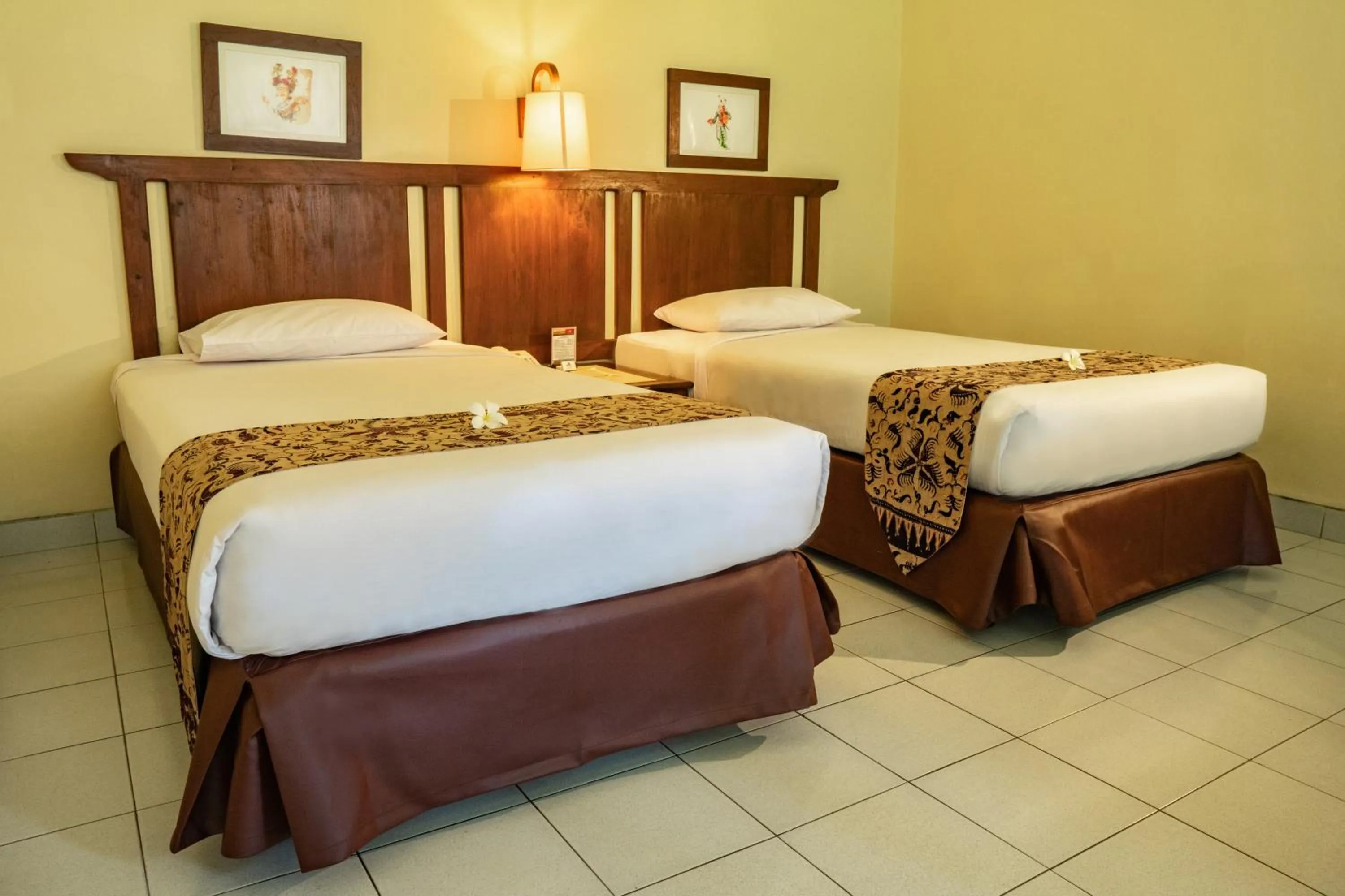 Bed in Besakih Beach Hotel