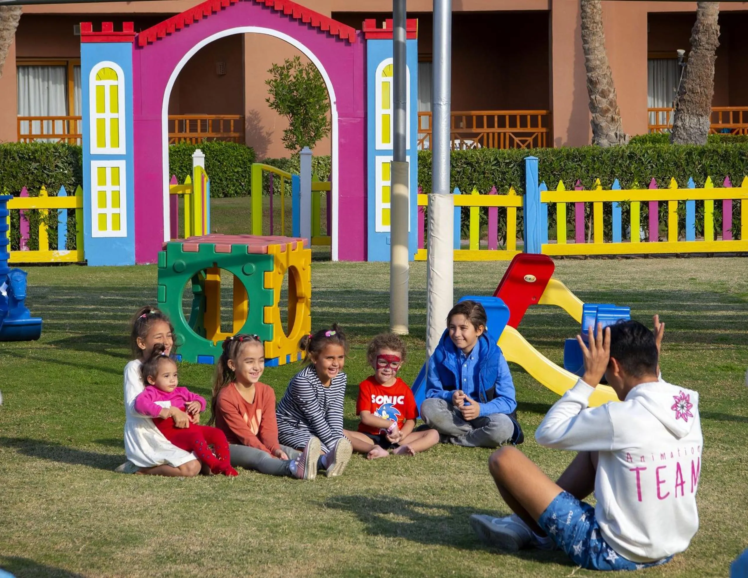 Children play ground in Charmillion Gardens Aquapark