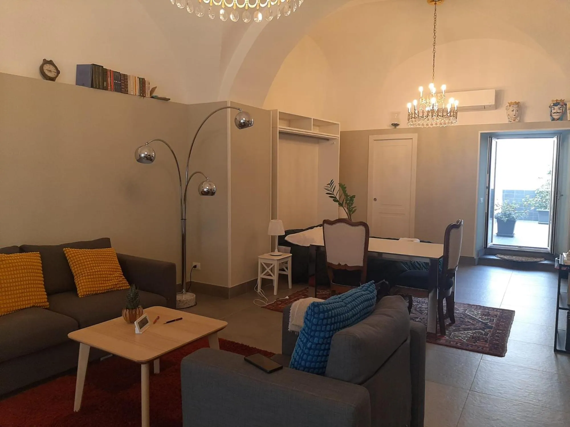 Living room in RossoCorallo B&B