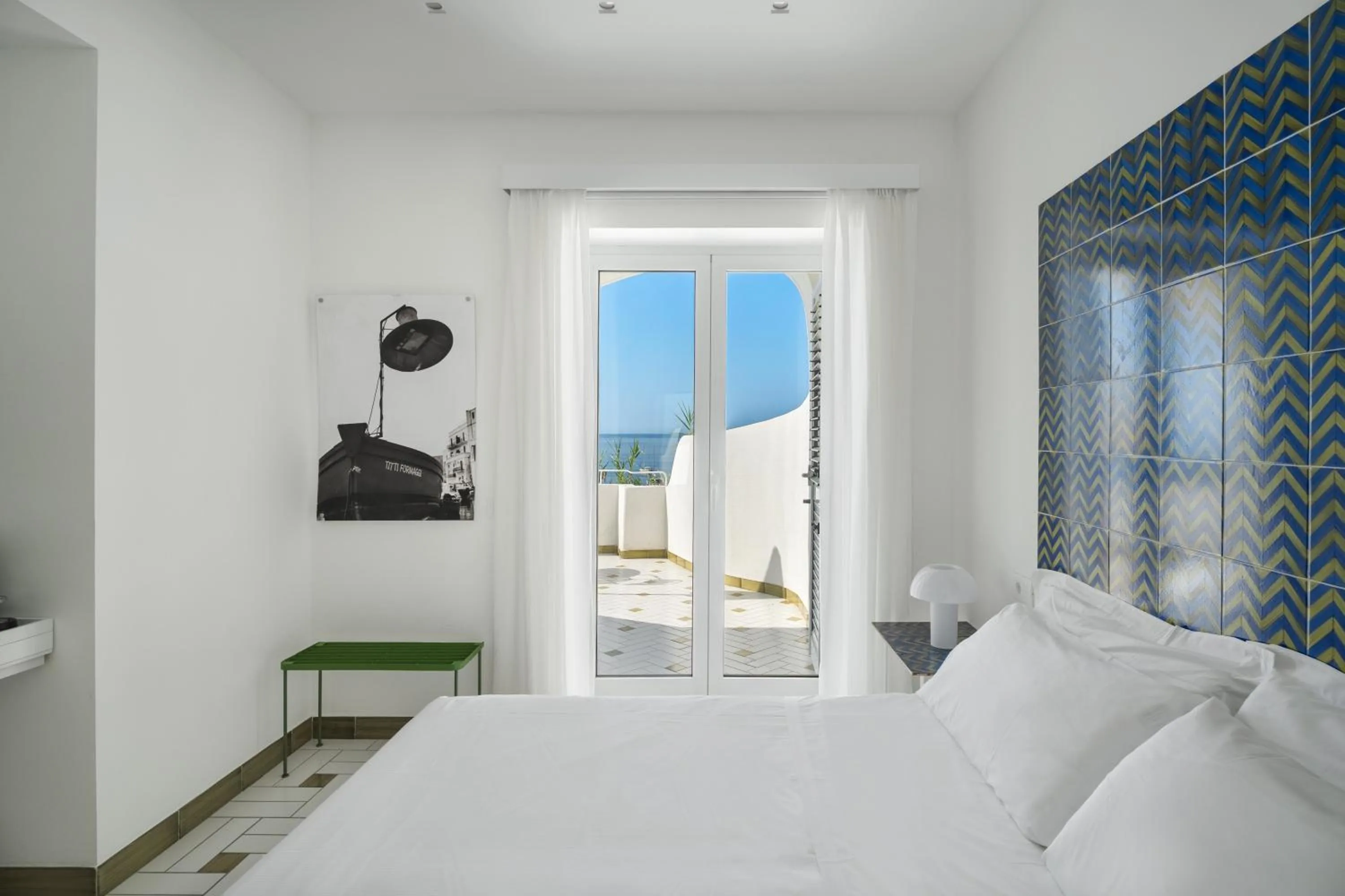 Balcony/Terrace, Bed in Apollon Club & Thermal Spa