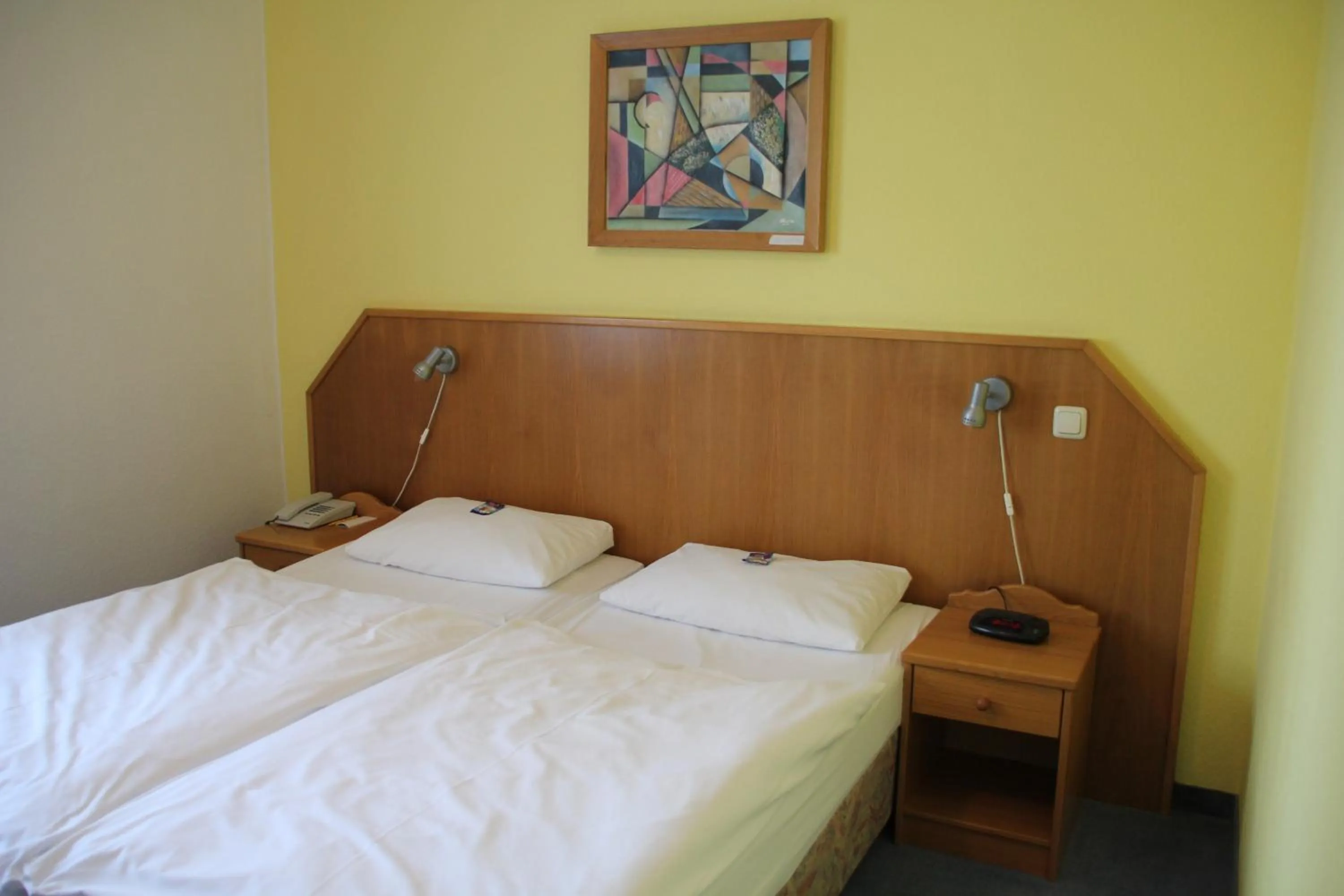 Bed in Hotel Mecklenburger Mühle Garni