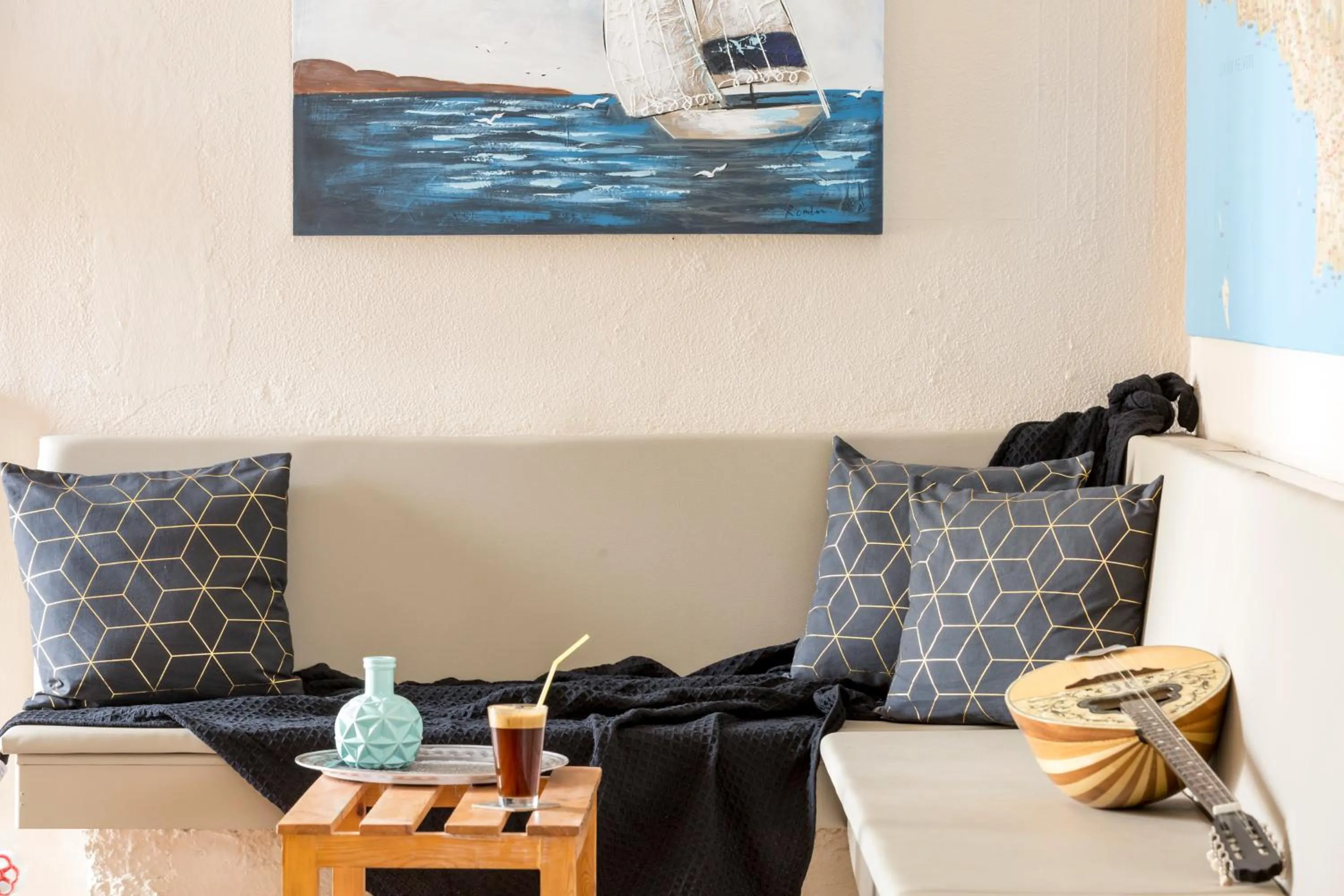 Lobby or reception in Galini Mare