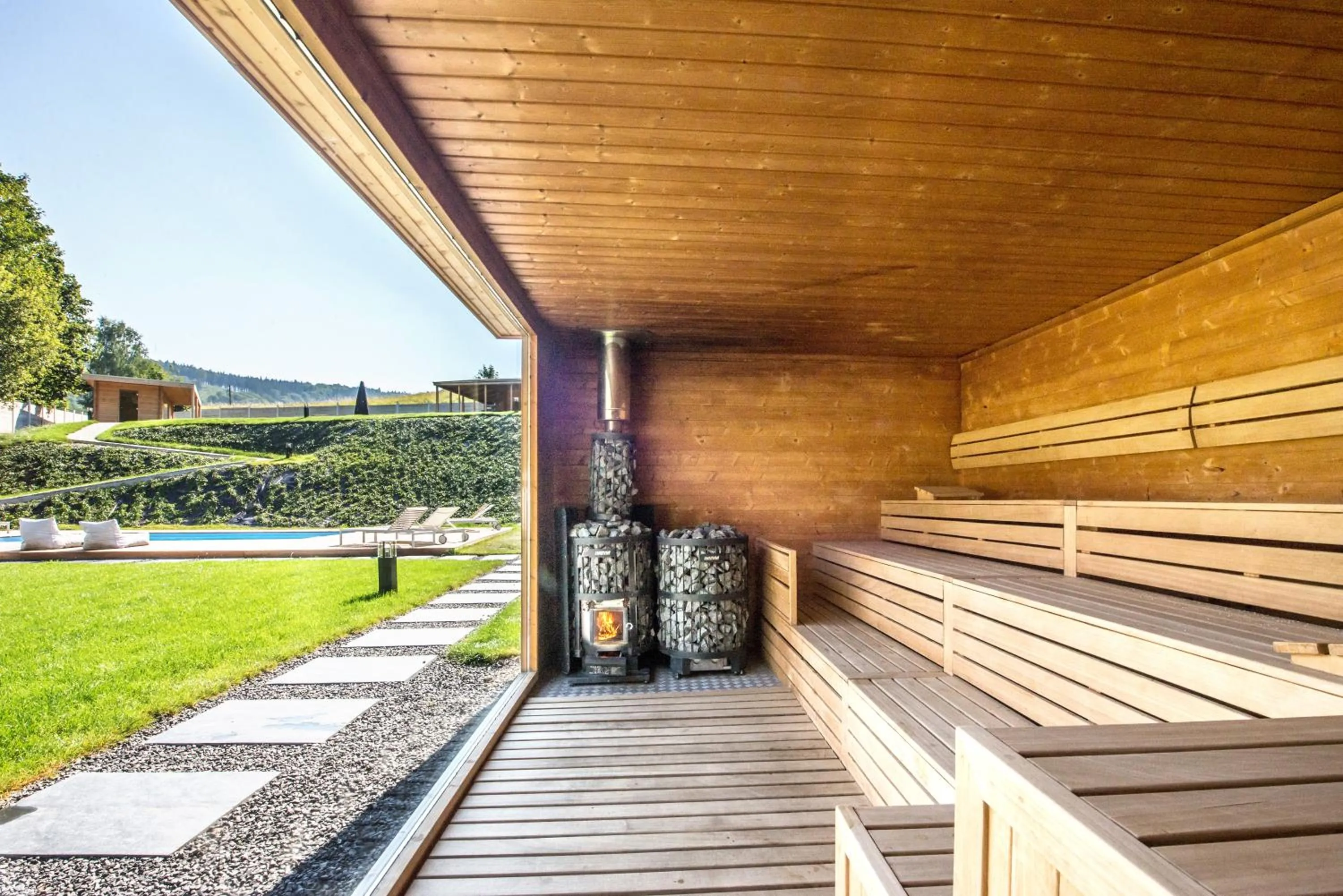 Open Air Bath in Hotel Pałac Jugowice