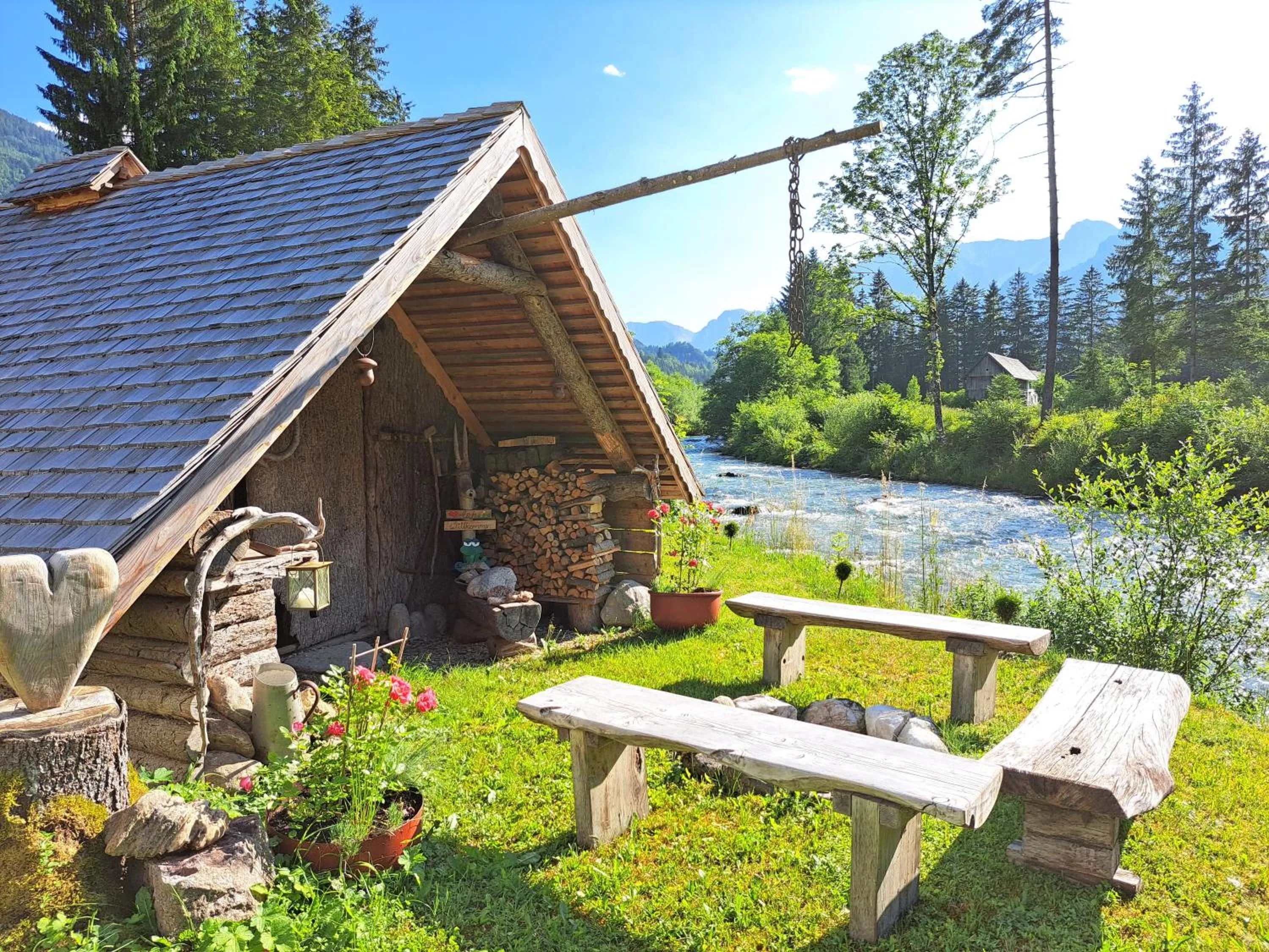 BBQ facilities in Hotel garni Landhaus Bürtlmair