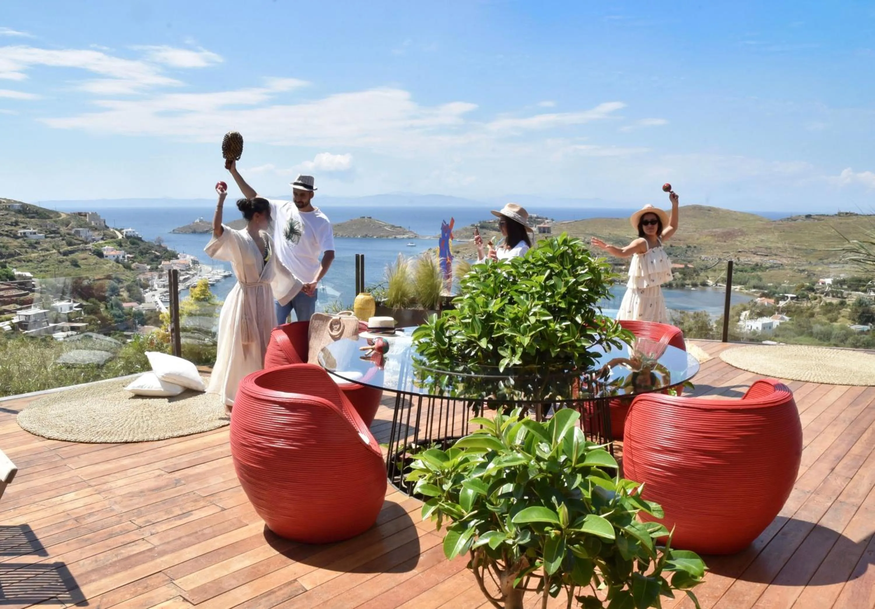 Patio in Aigis Suites Kea