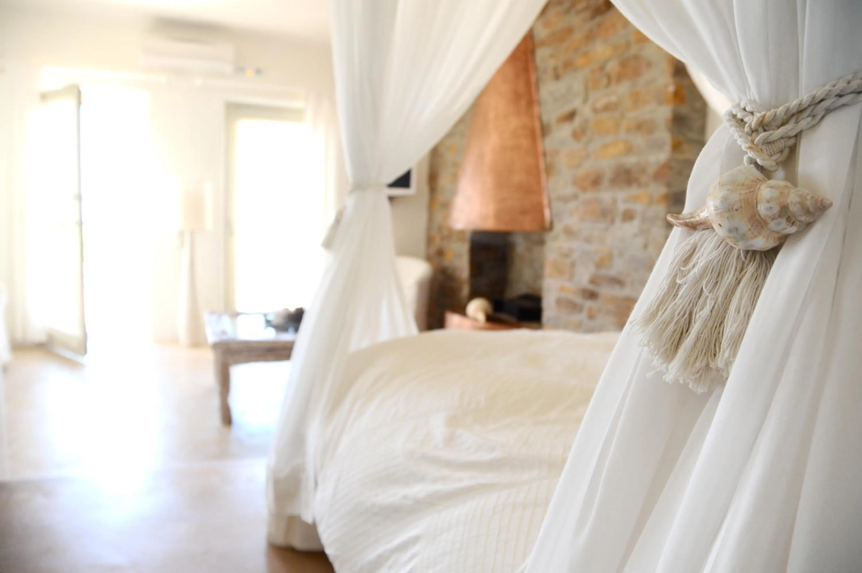 Living room, Bed in Aigis Suites Kea