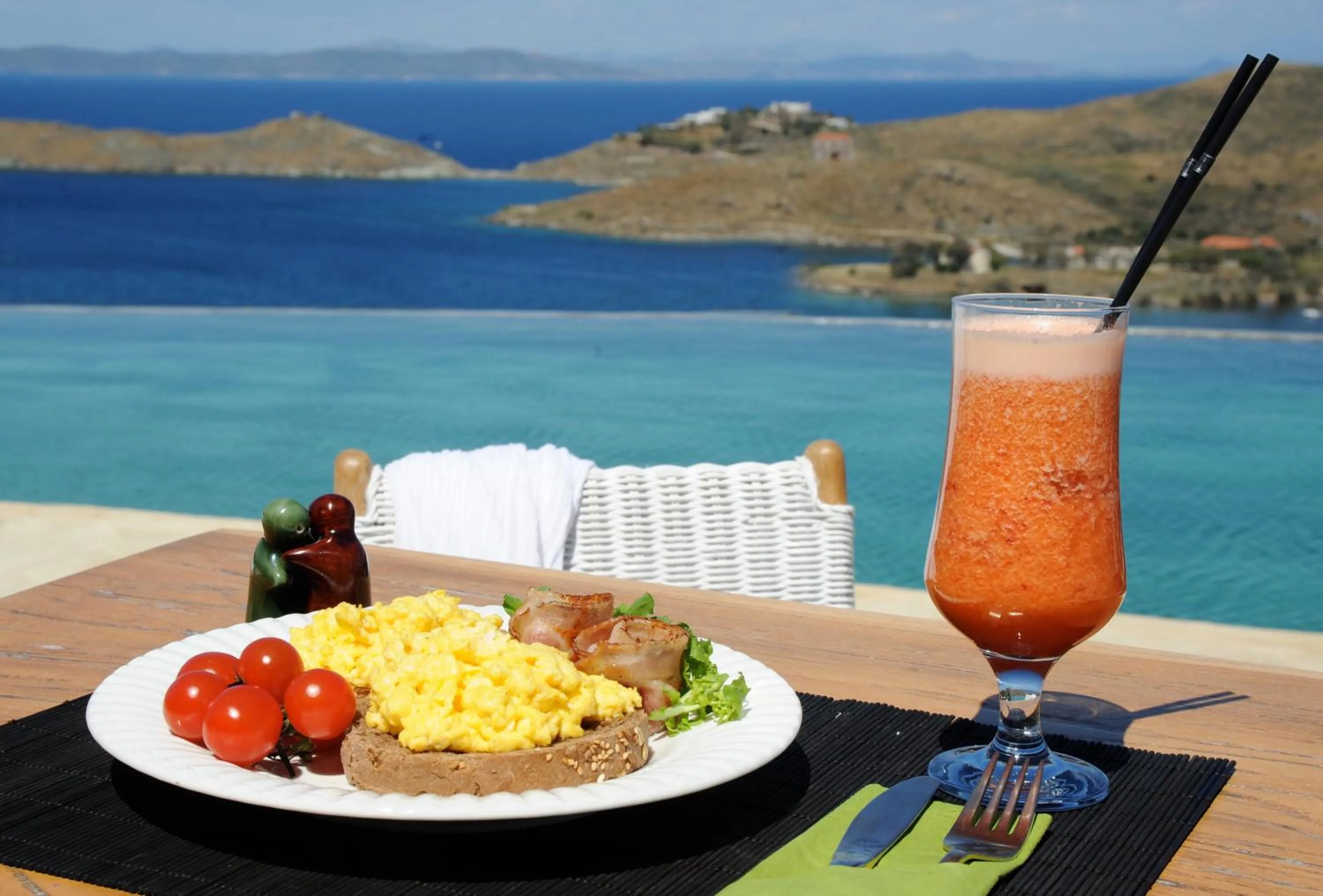 Sea view in Aigis Suites Kea